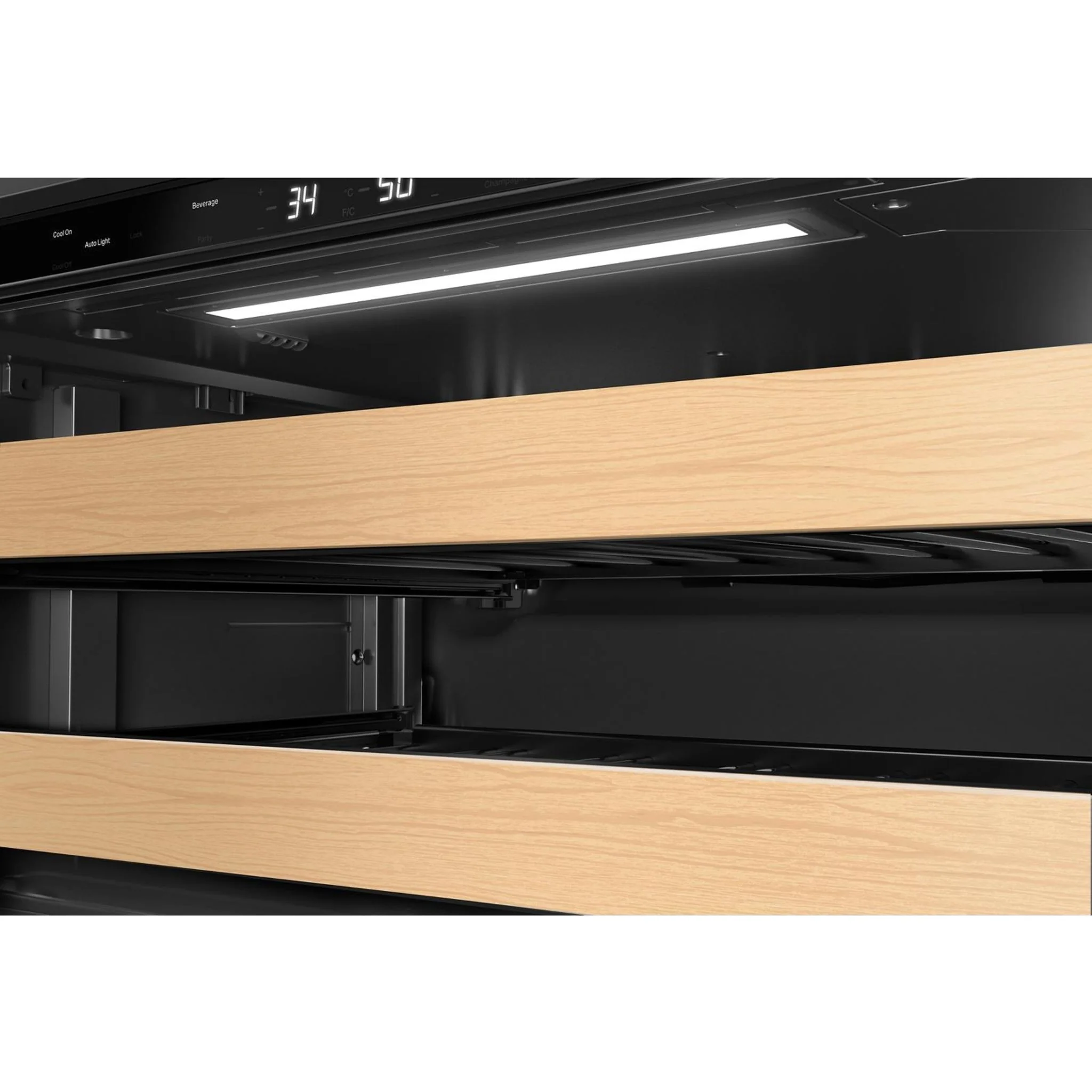 KitchenAid 24" Beverage Center with Glass Door and Wood-Front Racks - PrintShield™ Stainless Finish (KUBL524SPS) - Image 8