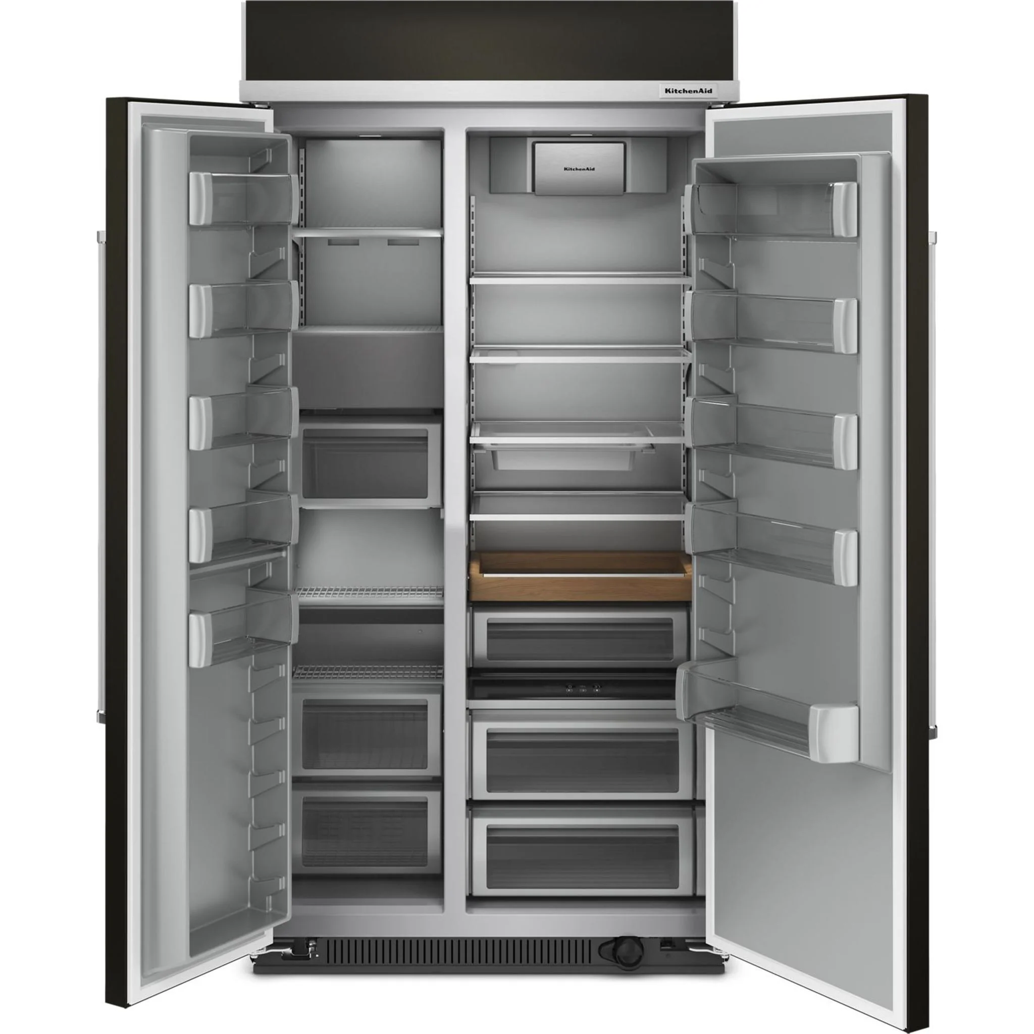 KitchenAid 25.5 Cu Ft. 42" Built-In Side-by-Side Refrigerator with PrintShield Finish - Black Stainless Steel with PrintShield™ Finish (KBSN702MBS) - Image 15