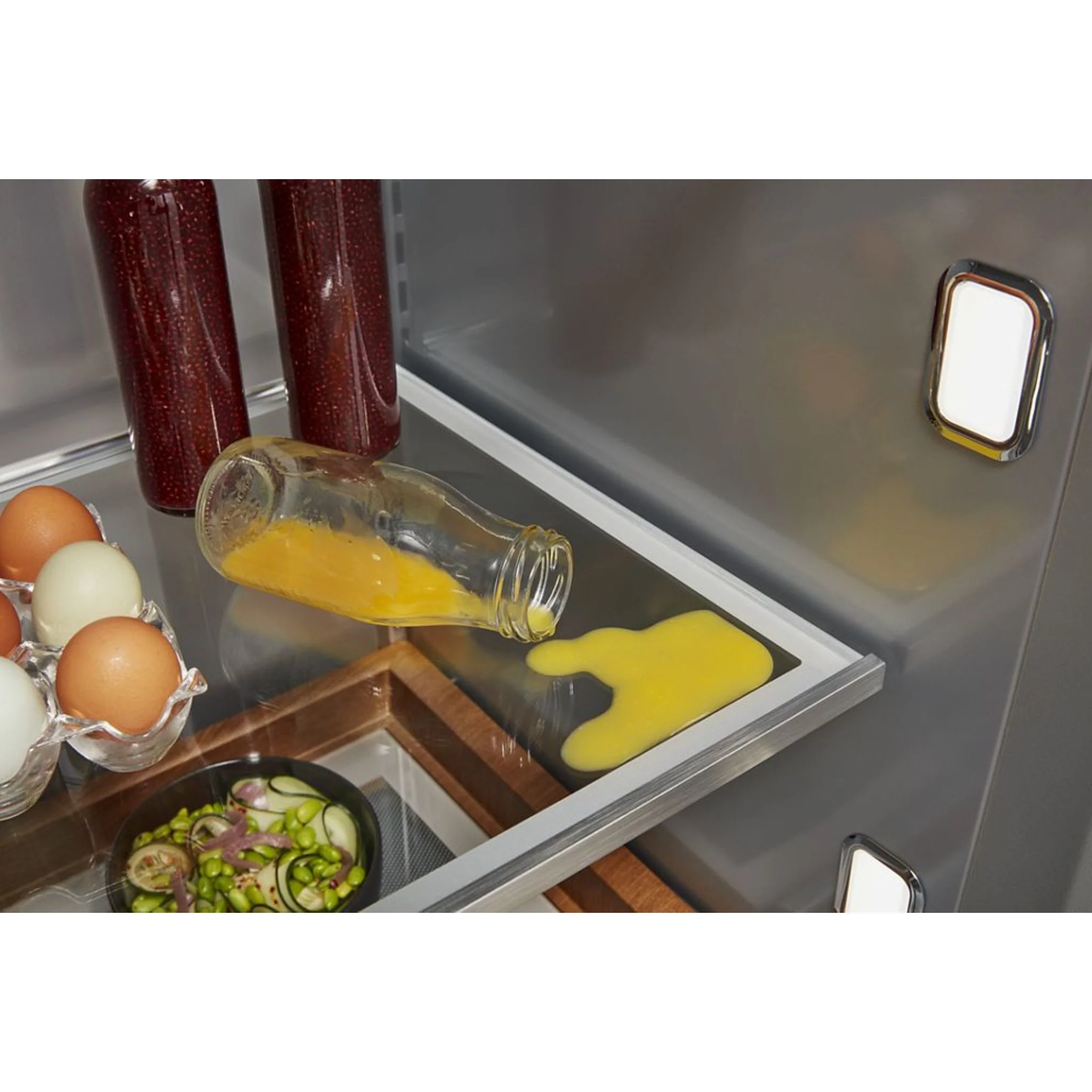 KitchenAid 25.5 Cu Ft. 42" Built-In Side-by-Side Refrigerator with PrintShield Finish - Black Stainless Steel with PrintShield™ Finish (KBSN702MBS) - Image 29