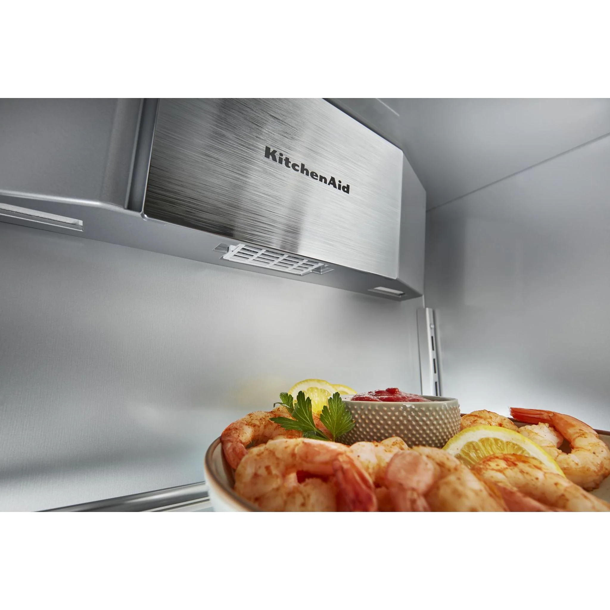 KitchenAid 25.5 Cu Ft. 42" Built-In Side-by-Side Refrigerator with PrintShield Finish - Stainless Steel with PrintShield™ Finish (KBSN702MPS) - Image 8