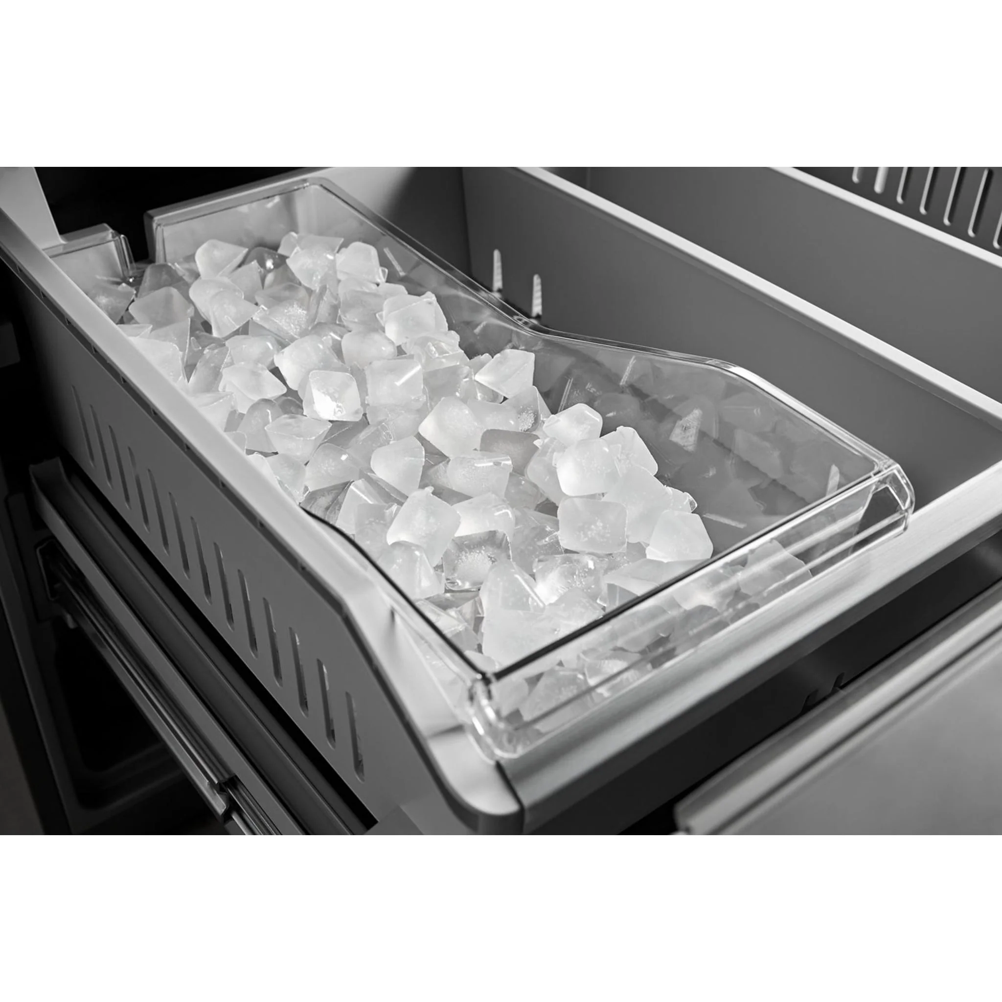 KitchenAid 30 cu. ft. French Door Refrigerator with Interior Water and Ice and FreshChillFull-Width Refrigerated Drawer - PrintShield Stainless (KRMF336SPS) - Image 20