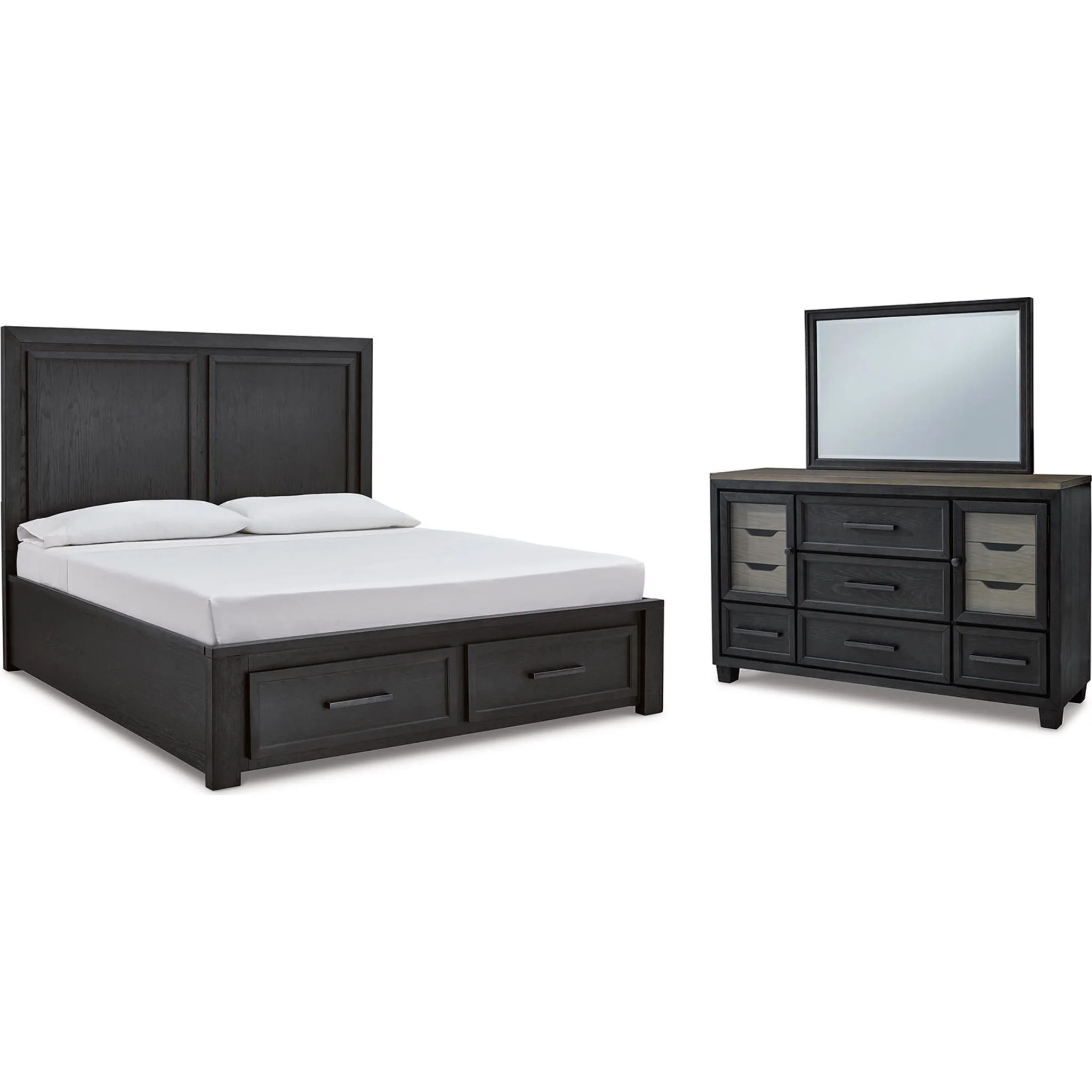 Foyland 5 Piece King Storage Bedroom