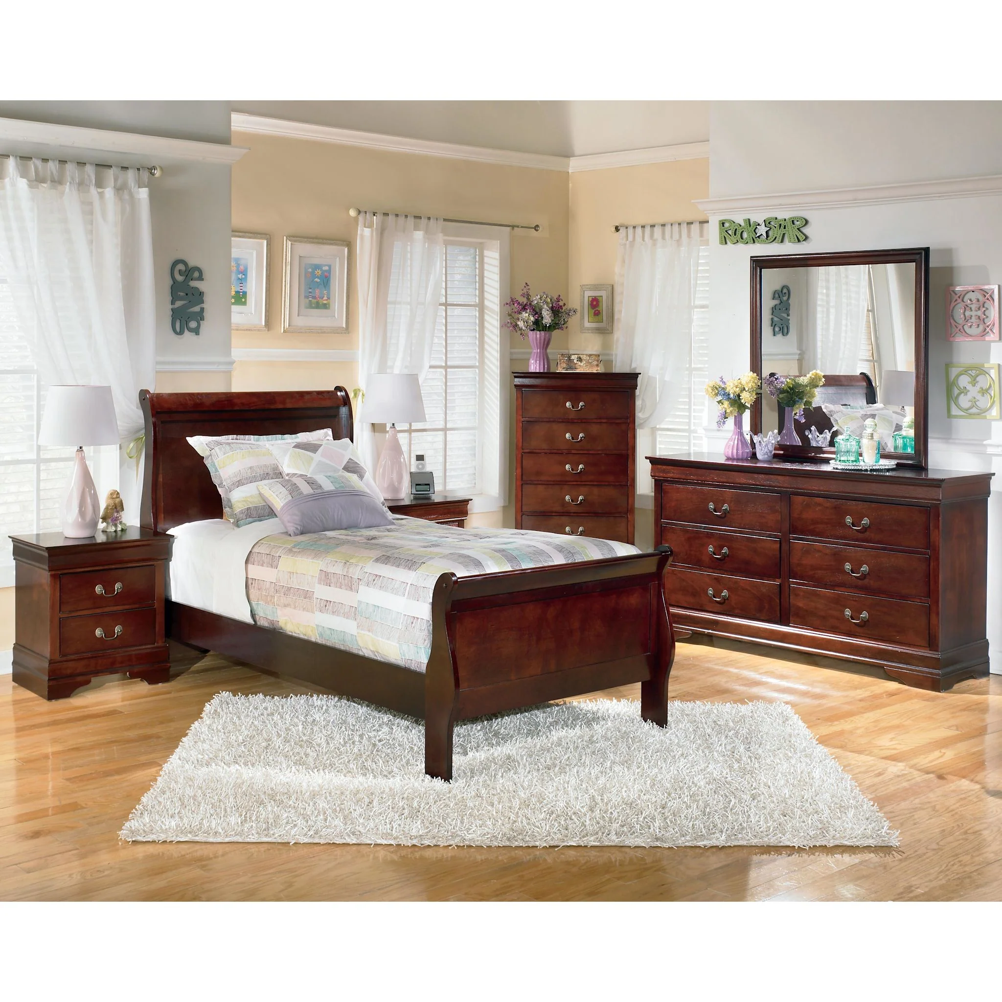 Alisdair 5 Piece Sleigh Bedroom - Image 14