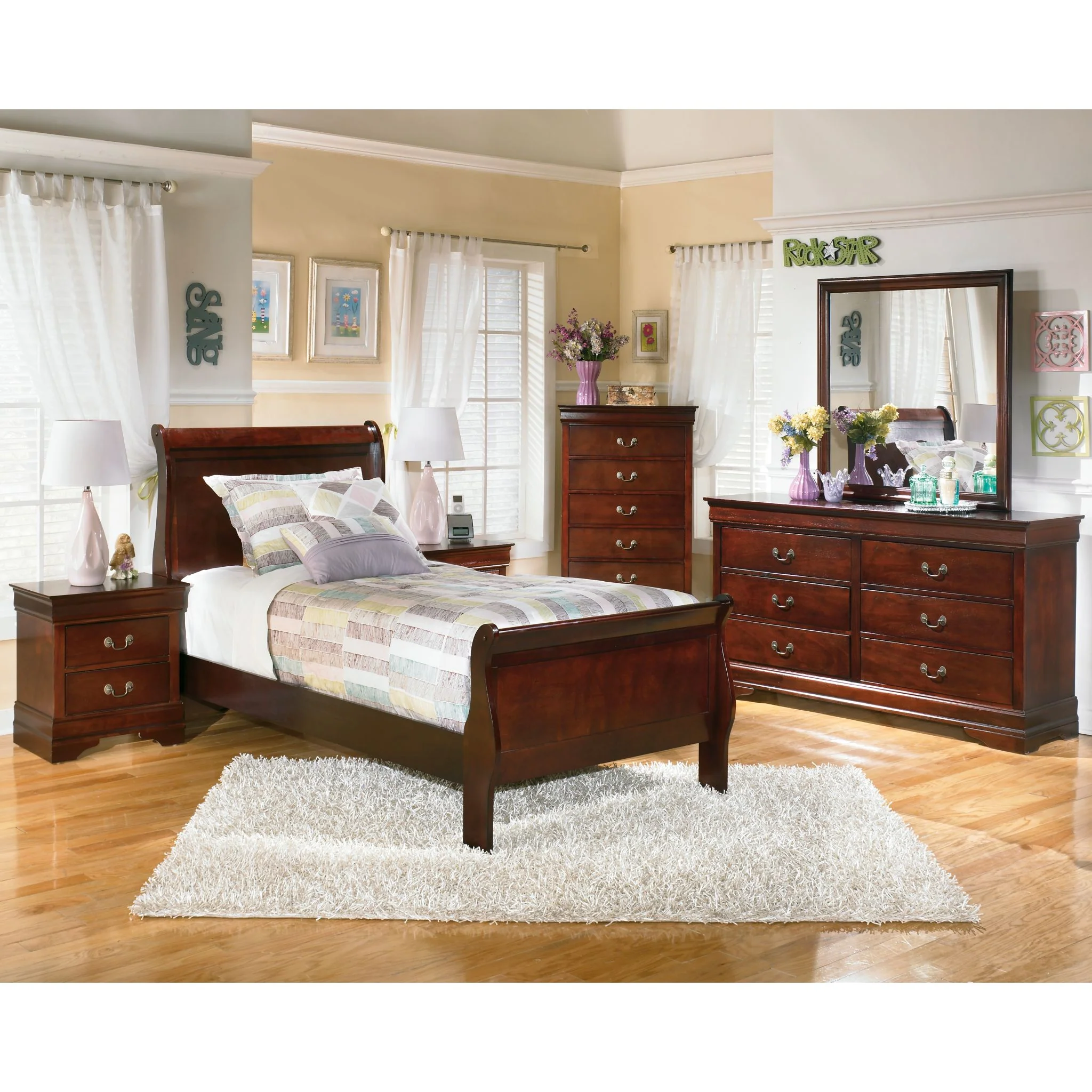 Alisdair 5 Piece Sleigh Bedroom - Image 2