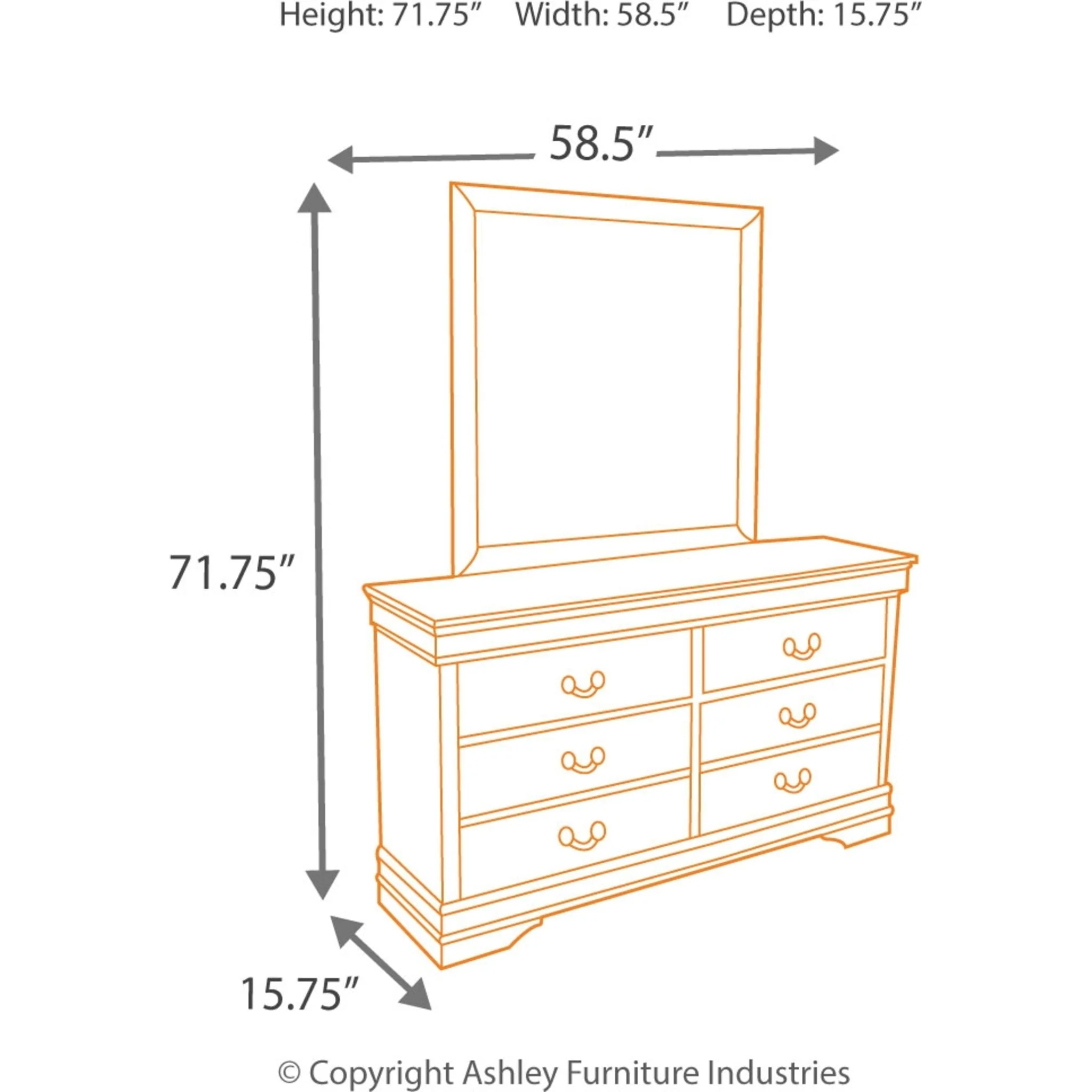 Alisdair 5 Piece Sleigh Bedroom - Image 54