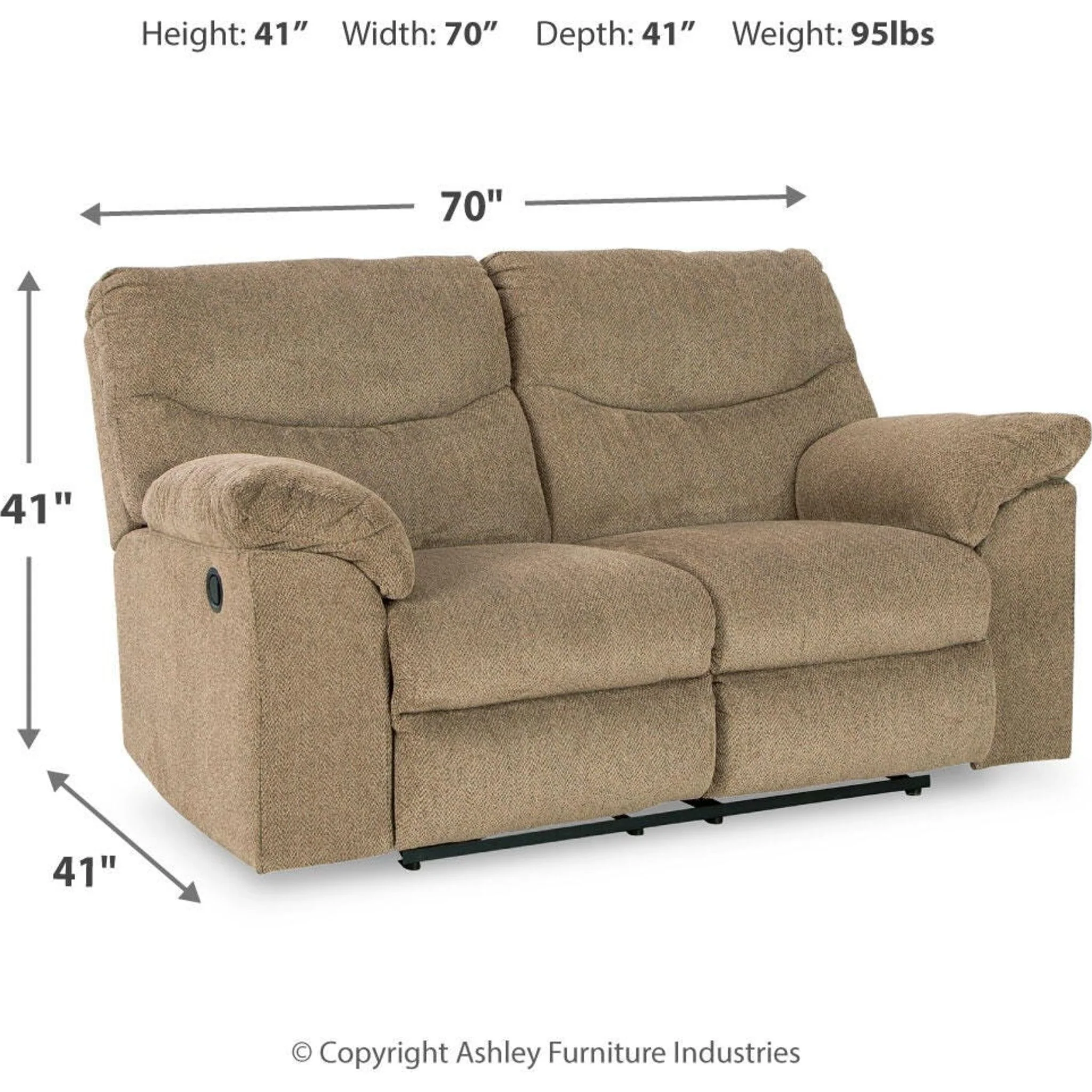 Alphons Reclining Loveseat - Image 11