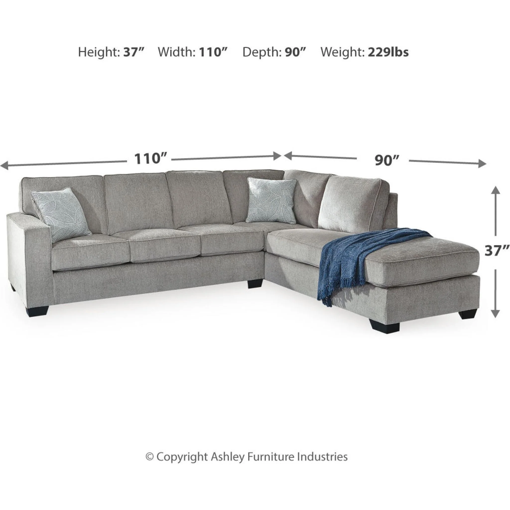 Altari 2 Piece Sectional Sleeper - Image 88