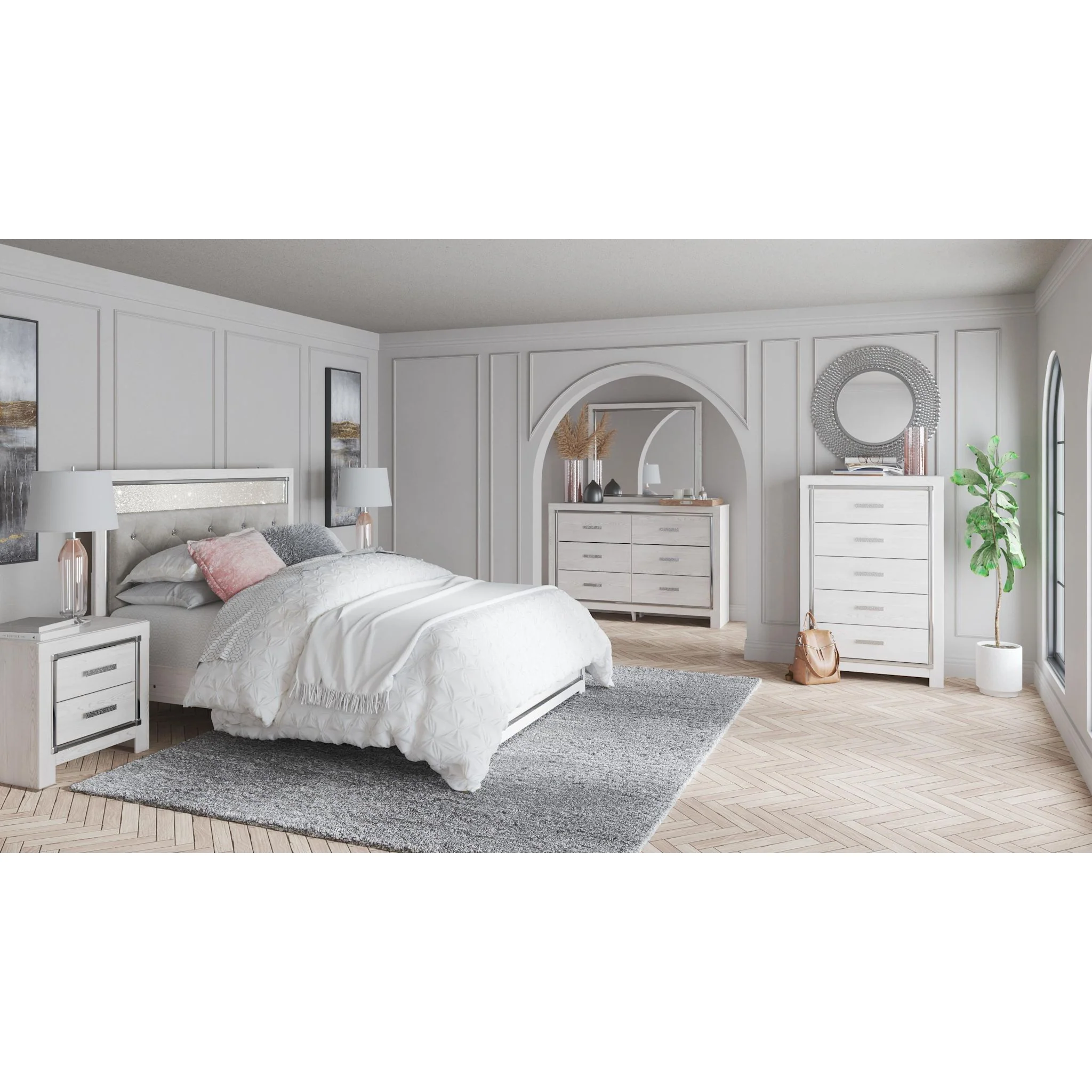 Altyra 5 Piece Panel Bedroom - Image 12