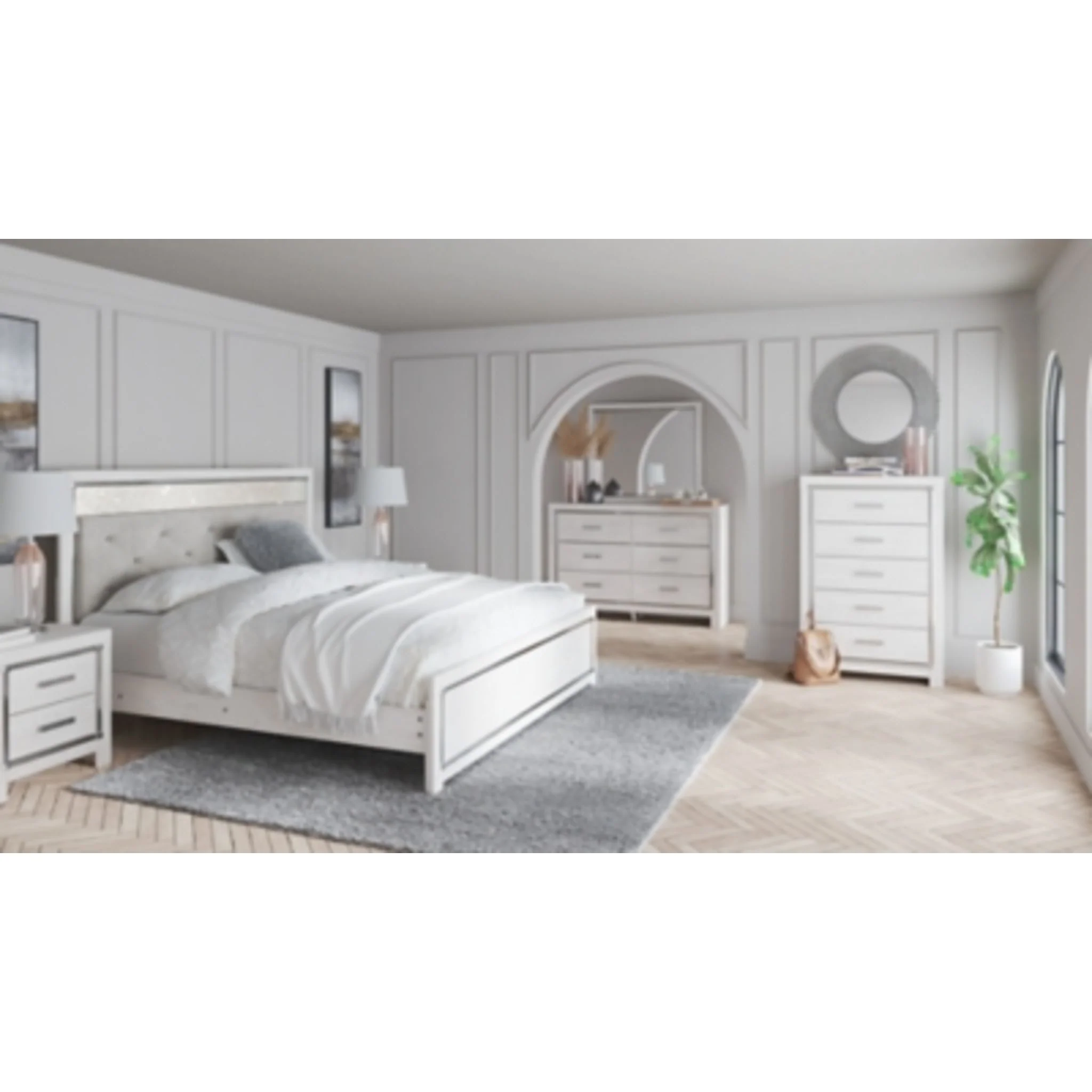 Altyra 5 Piece Panel Bedroom - Image 19