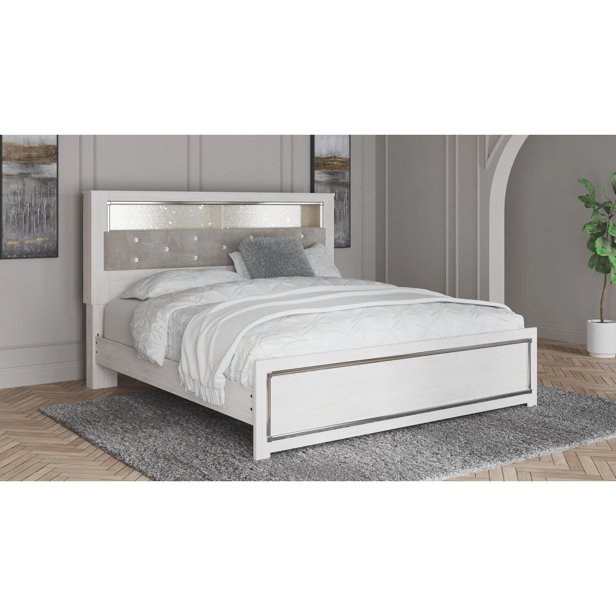 Altyra Bookcase Platform Bed - Image 41