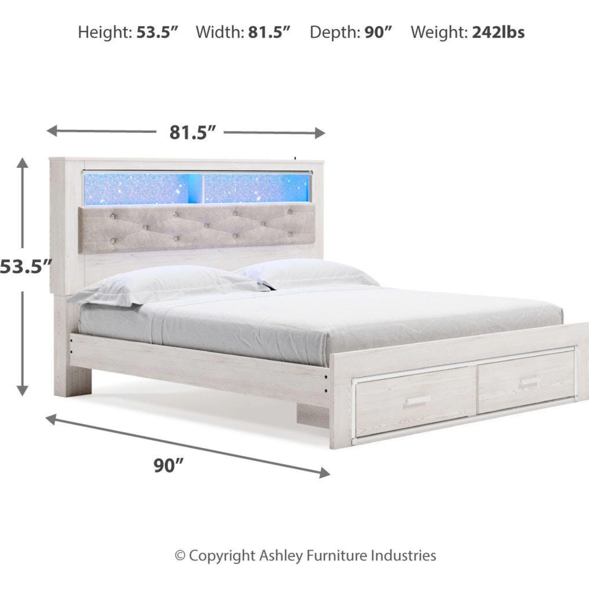 Altyra Bookcase Storage Bed - Image 36