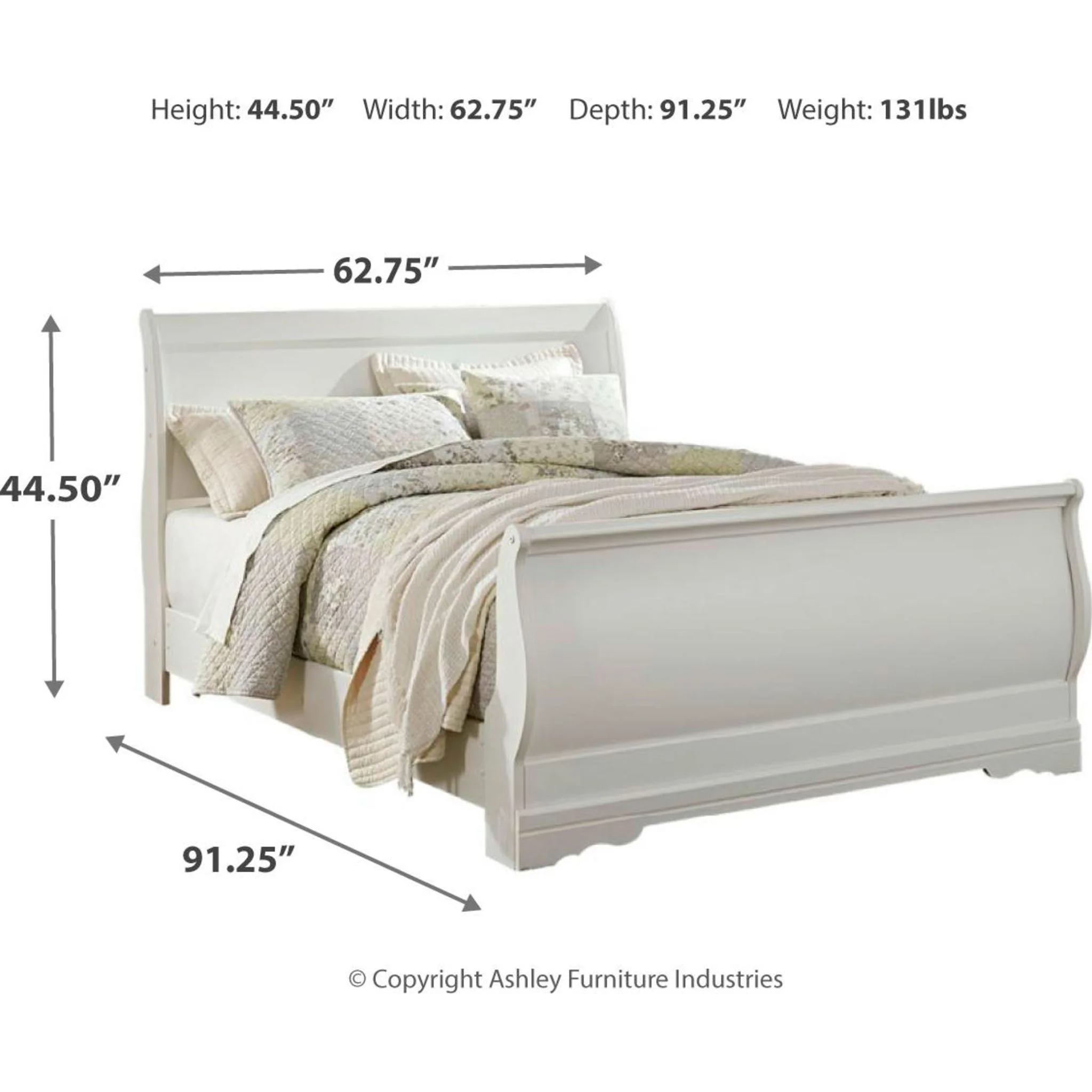 Anarasia 5 Piece Queen Sleigh Bedroom - Image 12