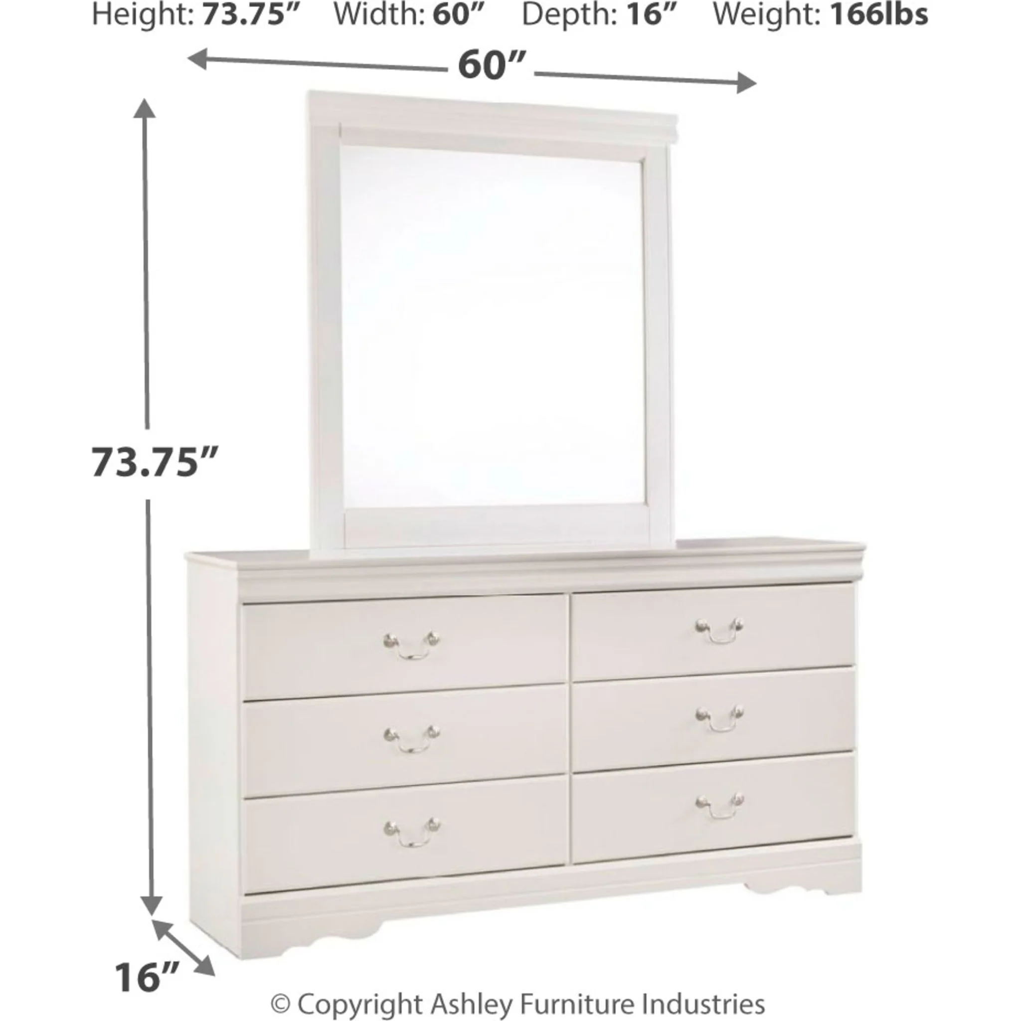 Anarasia Dresser and Mirror - Image 4