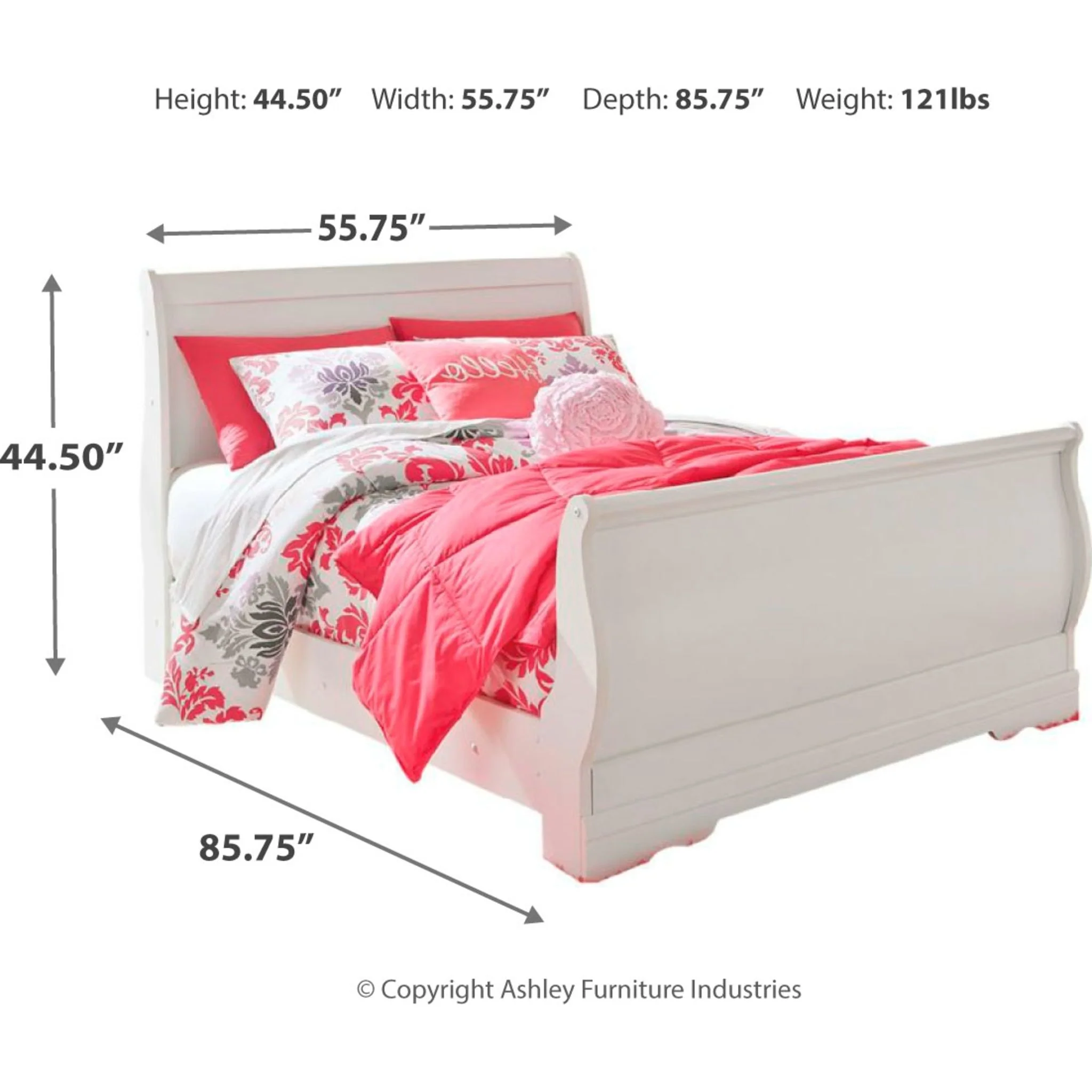 Anarasia Sleigh Bed - Image 8