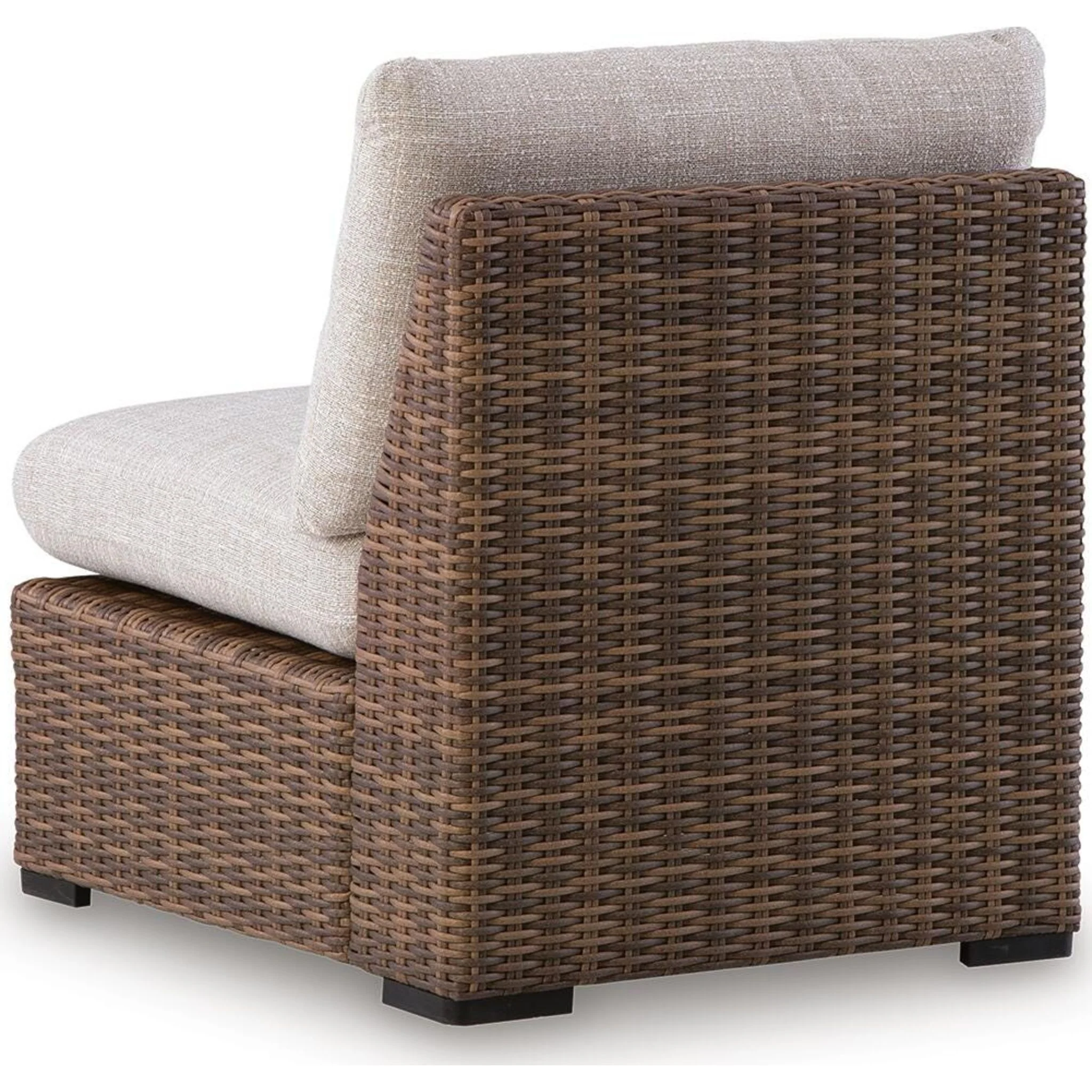 Angel Island Outdoor Modular Armless Chair with Cushion - Image 7