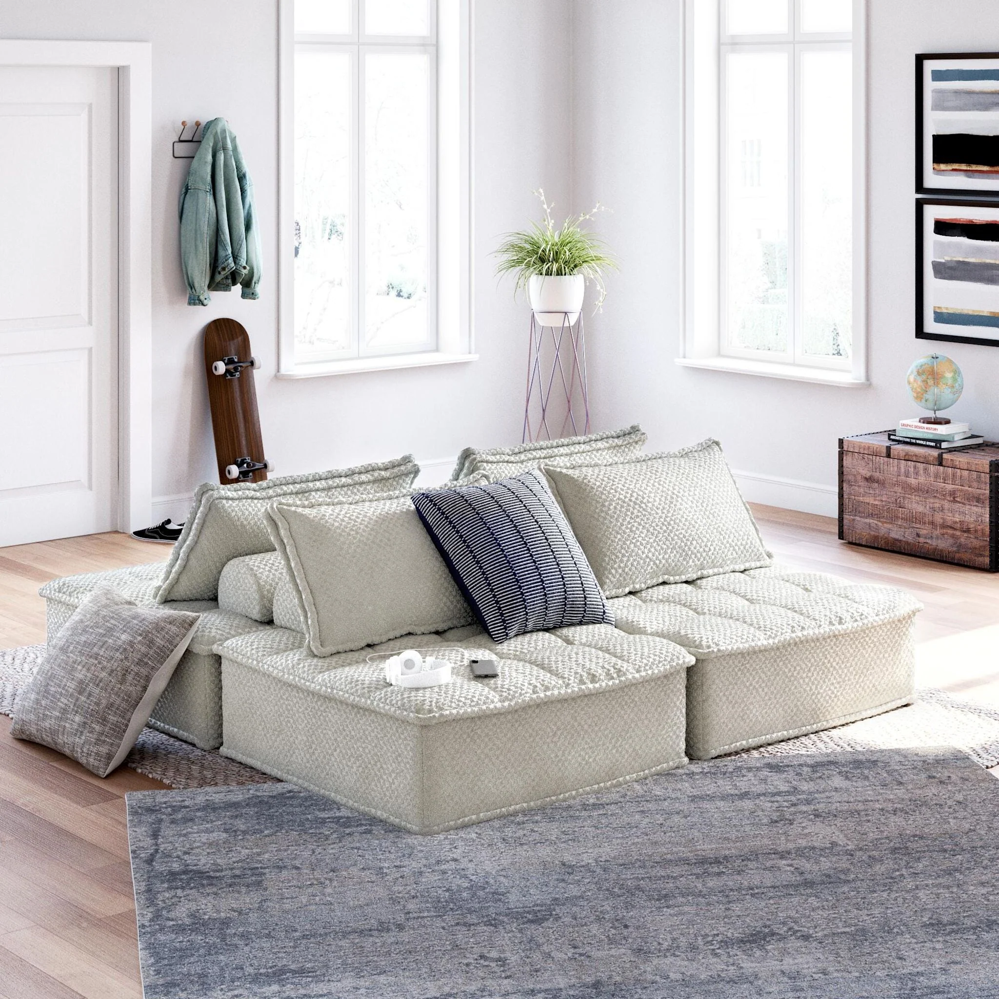 Bales 4 Piece Modular Sectional - Image 26