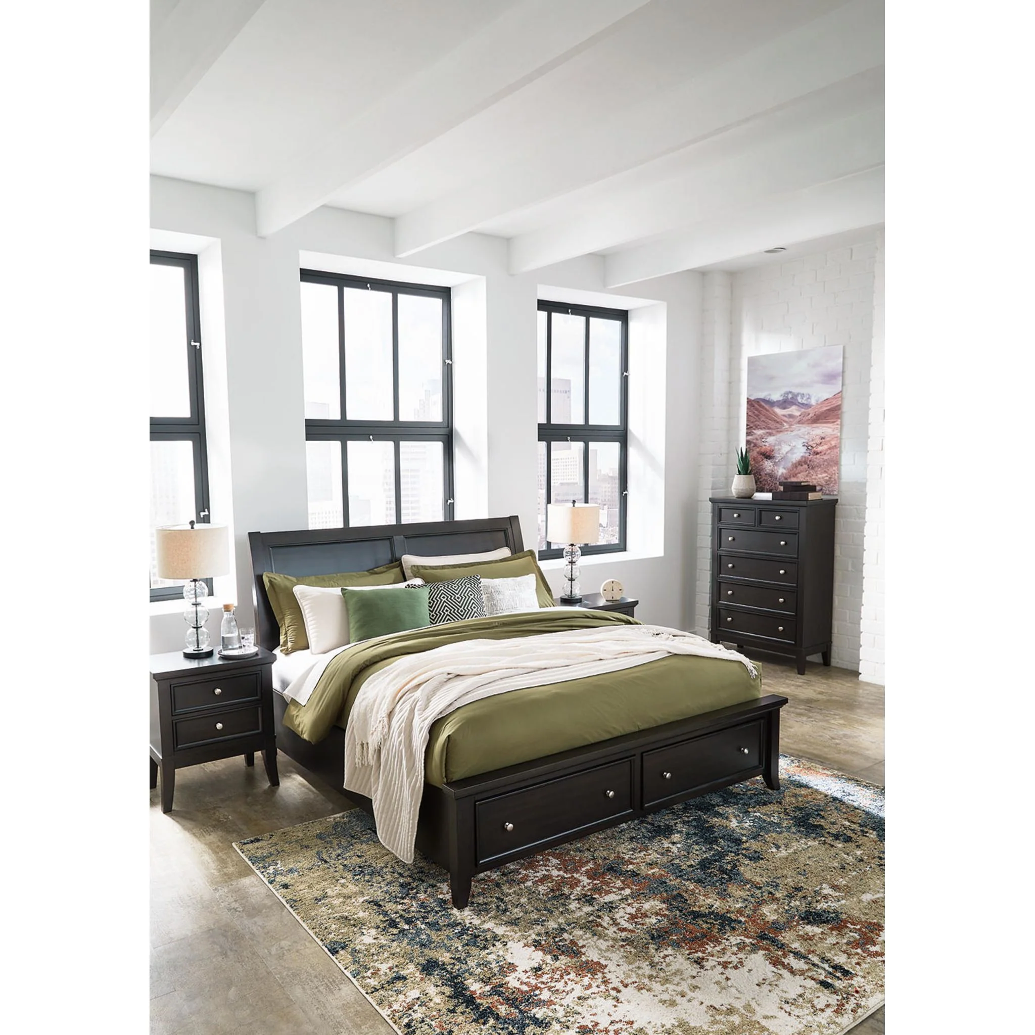 Bambori-Exclusive King Sleigh Storage Bed - Image 12
