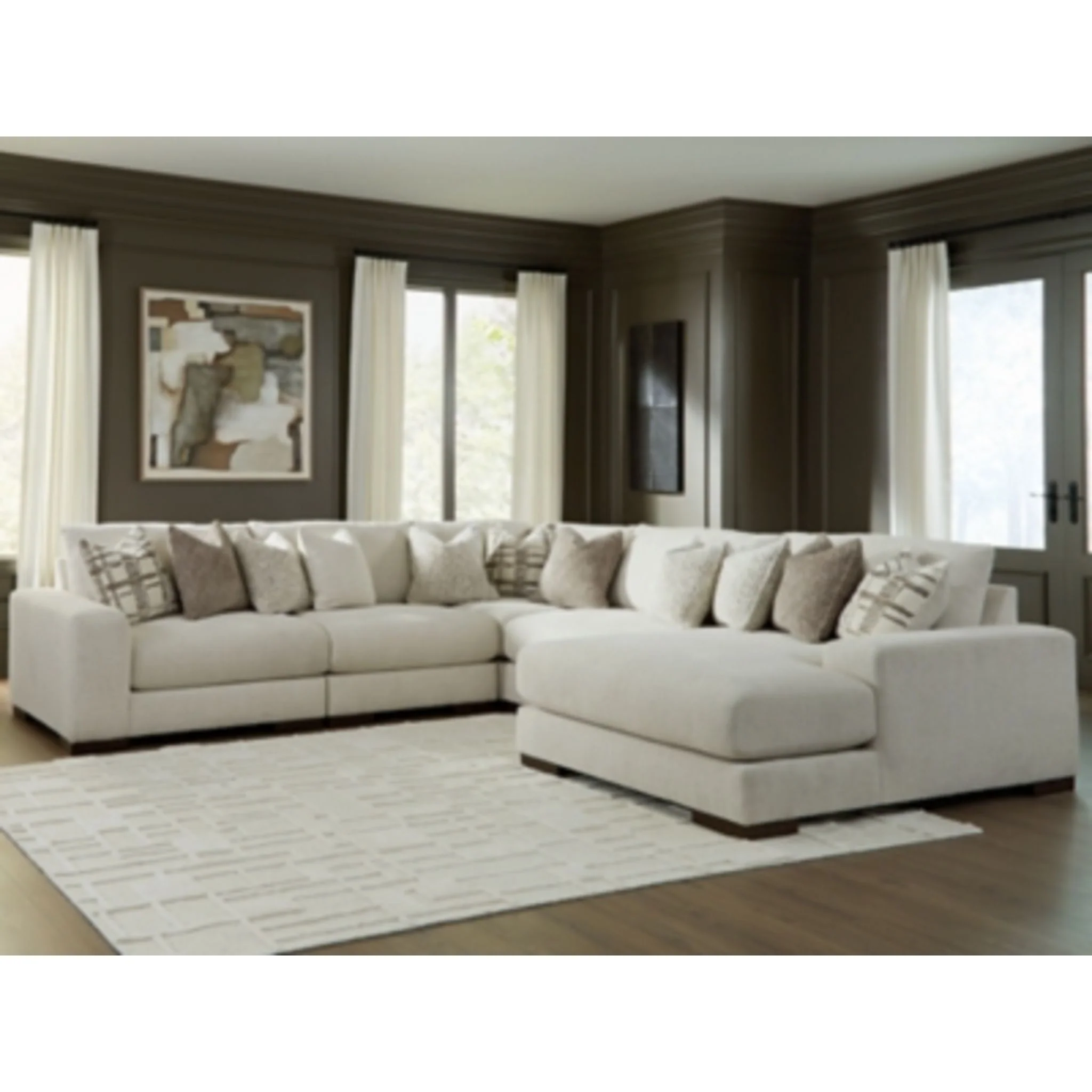Barrelton-Exclusive 5 Piece Modular Sectional with Chaise - Image 17
