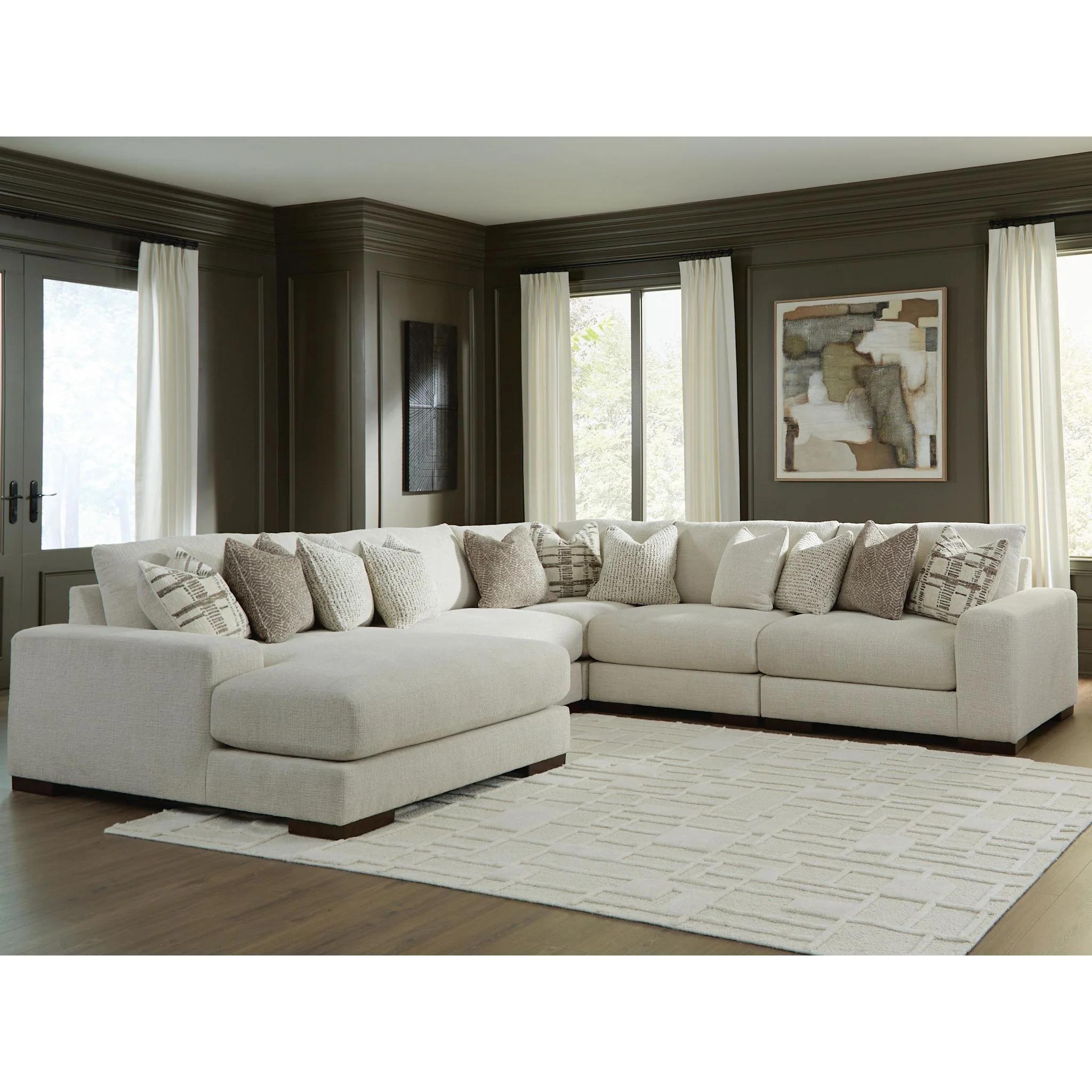 Barrelton-Exclusive 5 Piece Modular Sectional with Chaise - Image 33