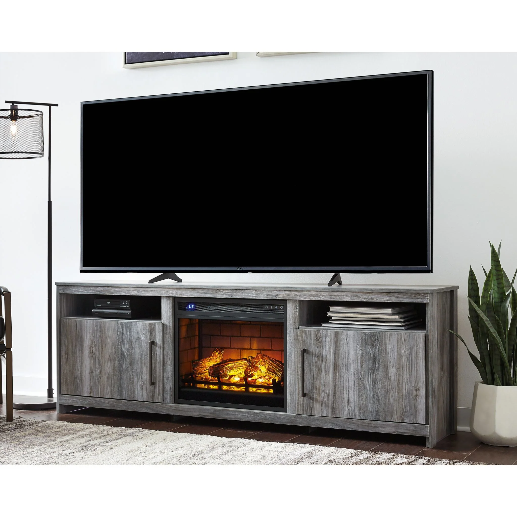 Baystorm TV Stand with Fireplace - Image 2
