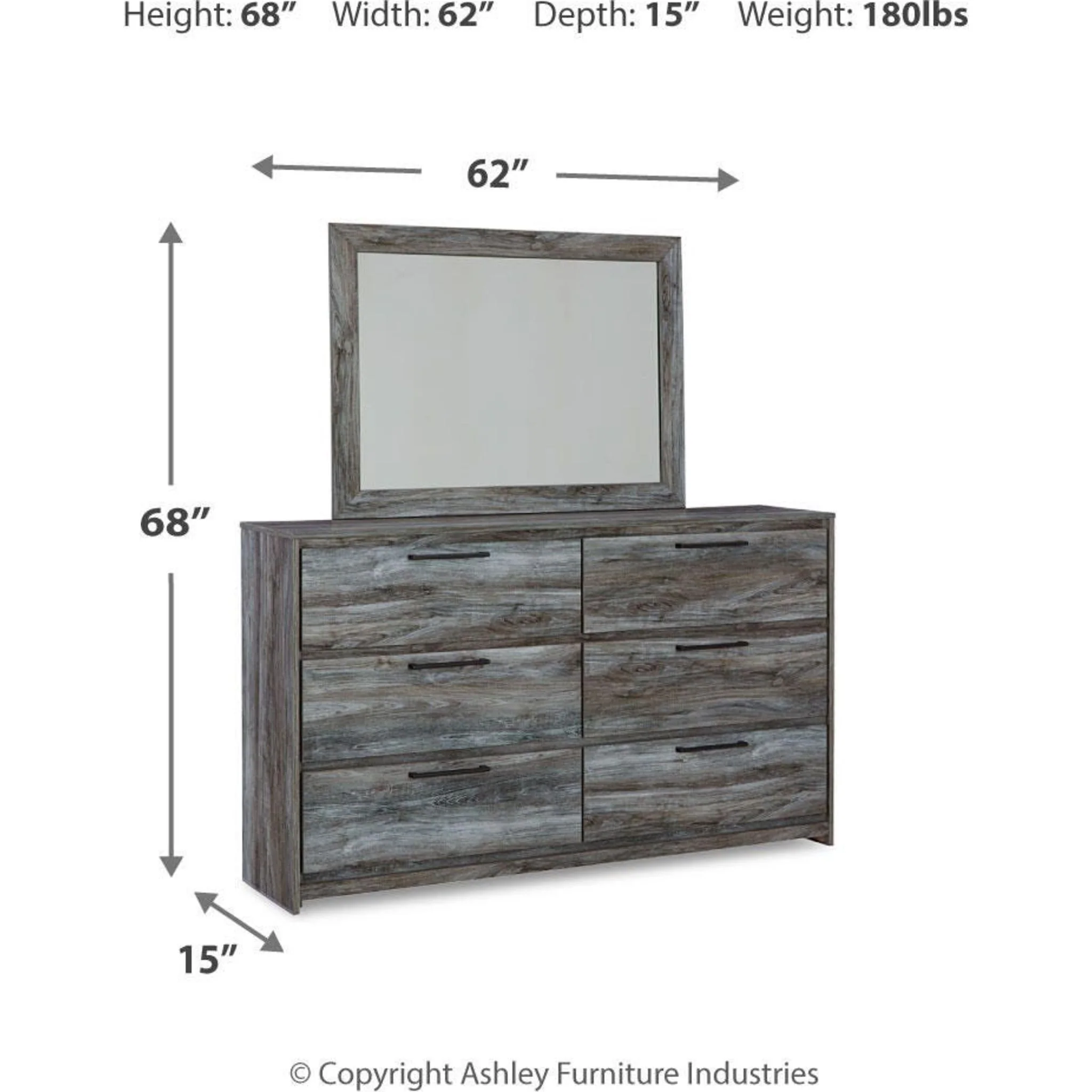 Baystorm Dresser and Mirror - Image 40