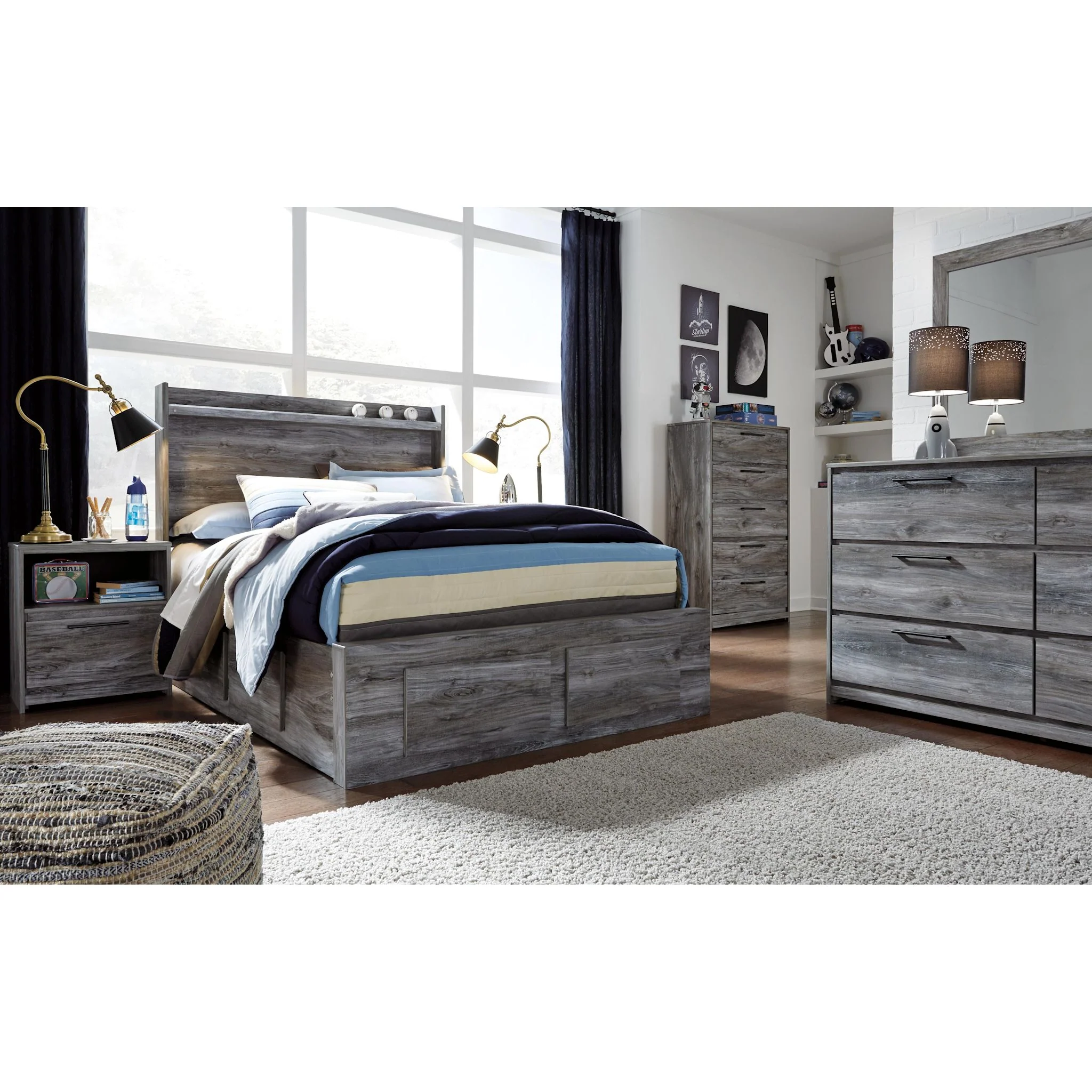 Baystorm Full Bed with 4 Drawer Storage - Image 17