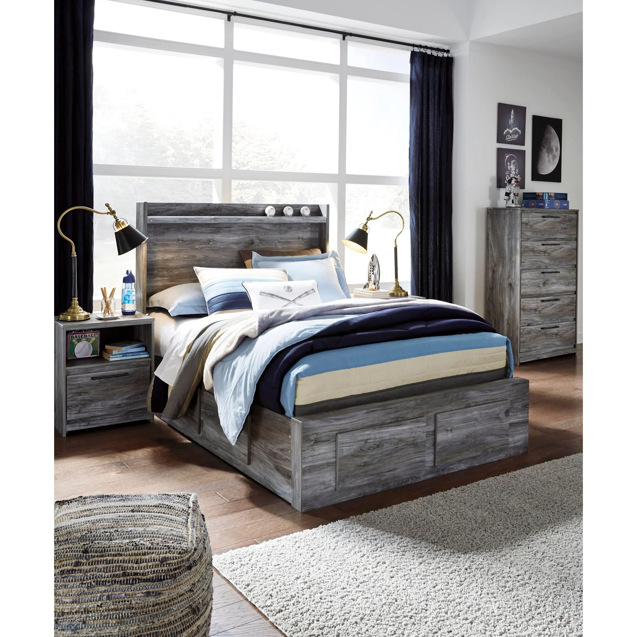 Baystorm Full Bed with 6 Drawer Storage - Image 26