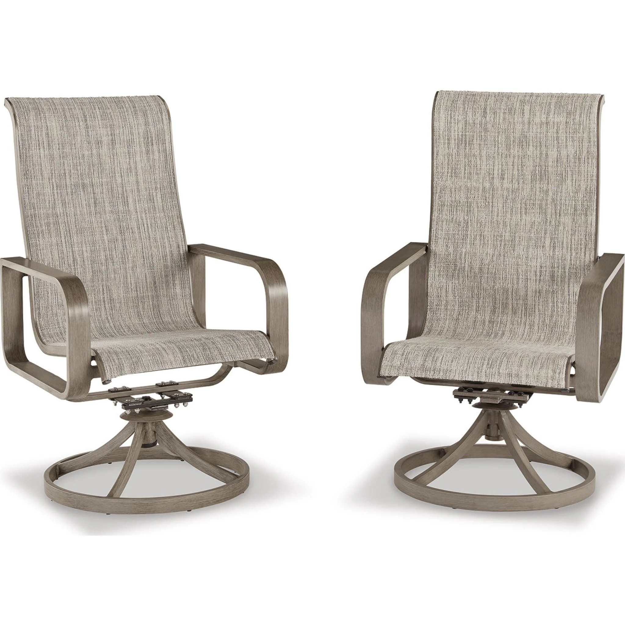 Beach Front Outdoor Sling Swivel Chair (set of 2) - Image 9
