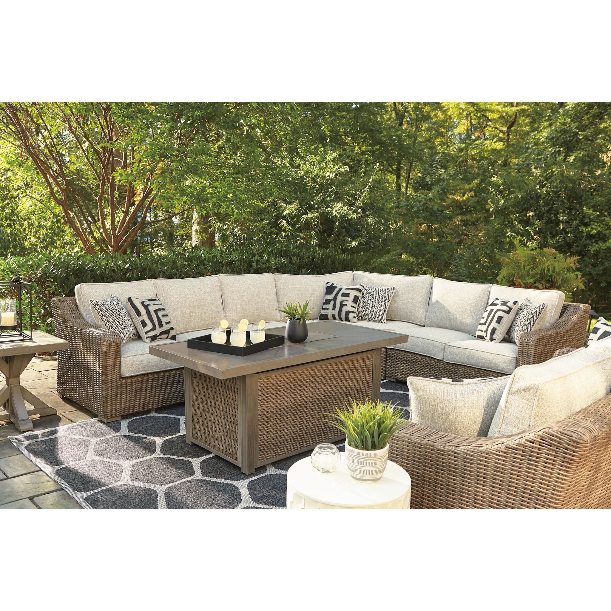 Beachcroft 4 Piece Outdoor Modular Sectional - Image 25