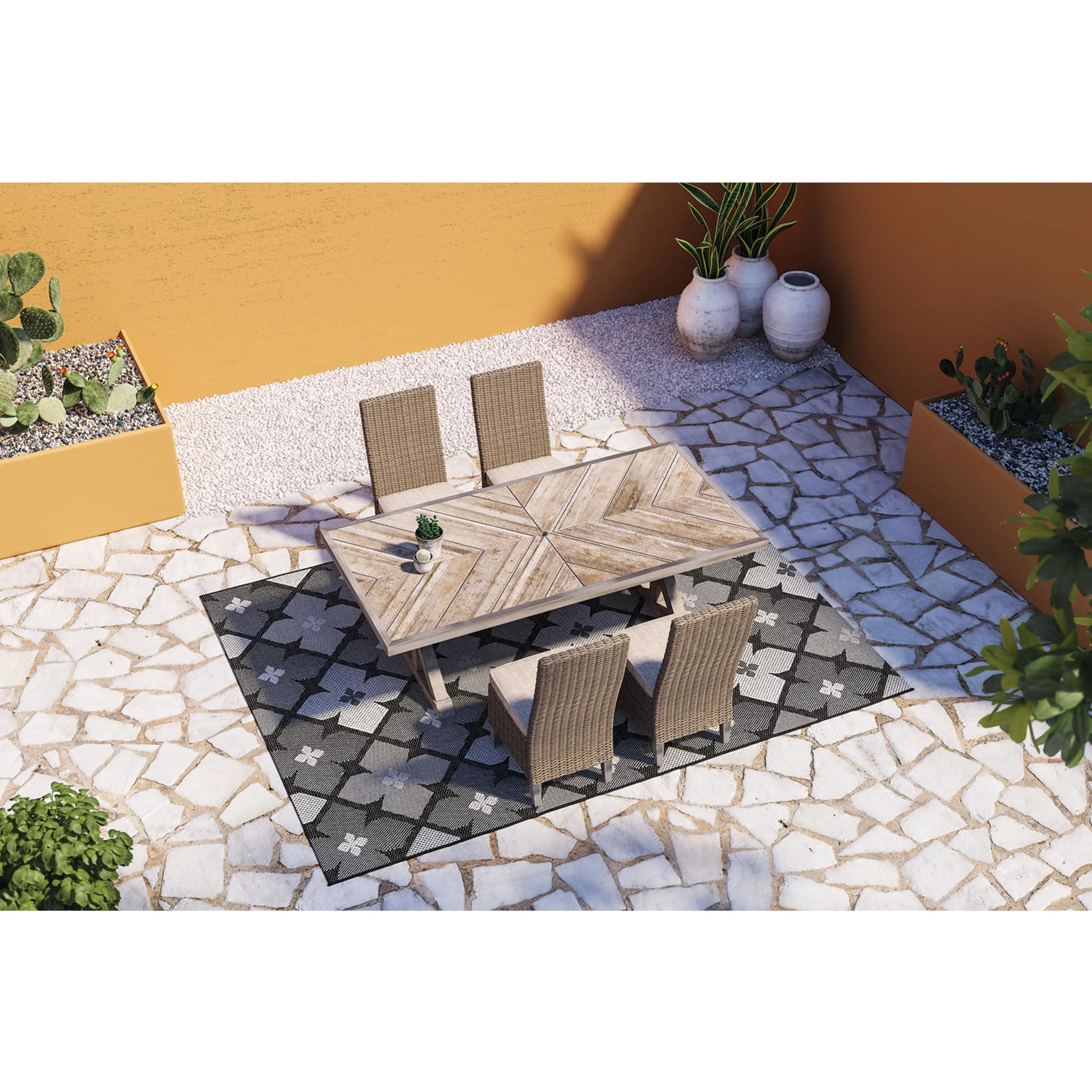 Beachcroft 5 Piece Outdoor Dining Set - Image 2
