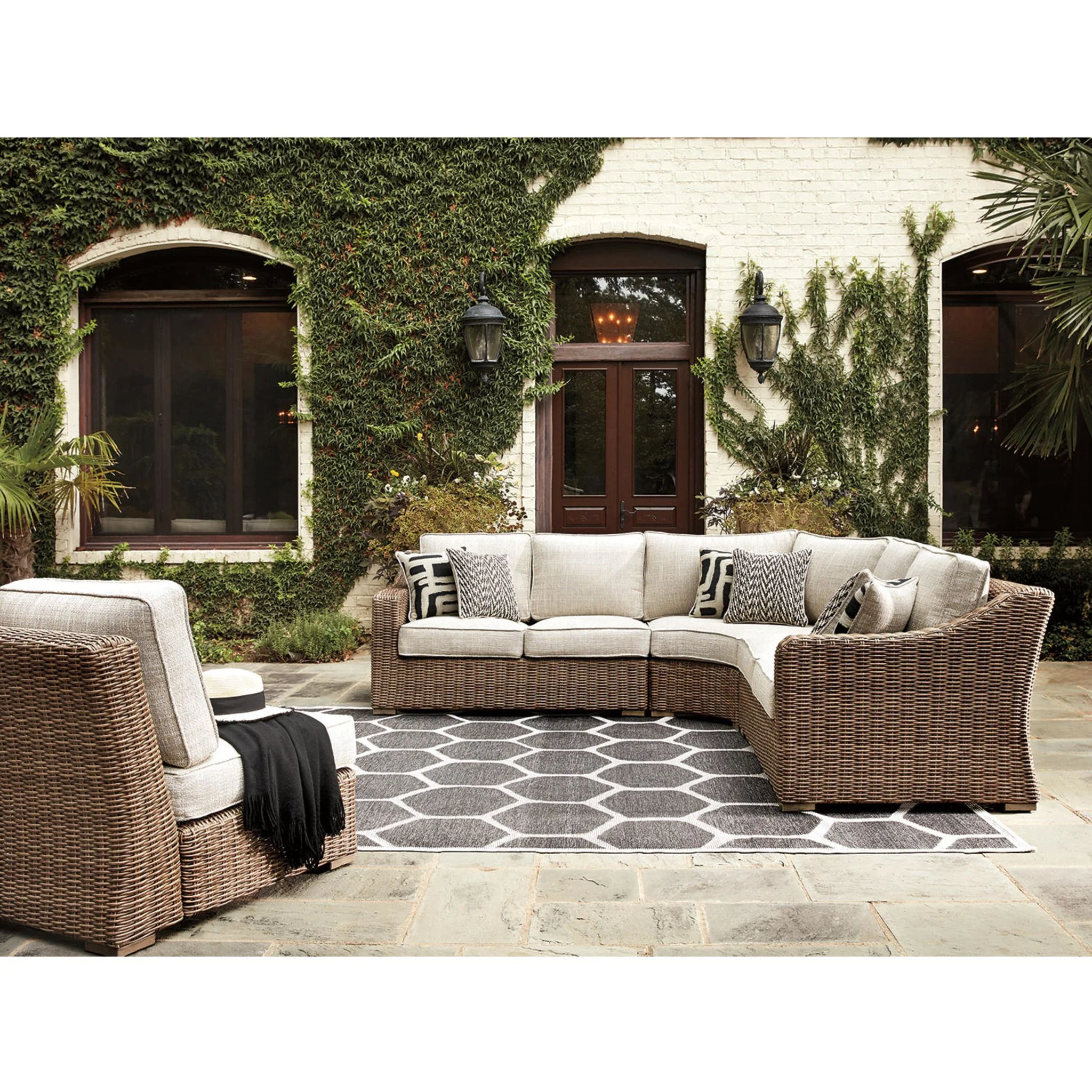 Beachcroft 5 Piece Outdoor Modular Sectional - Image 20
