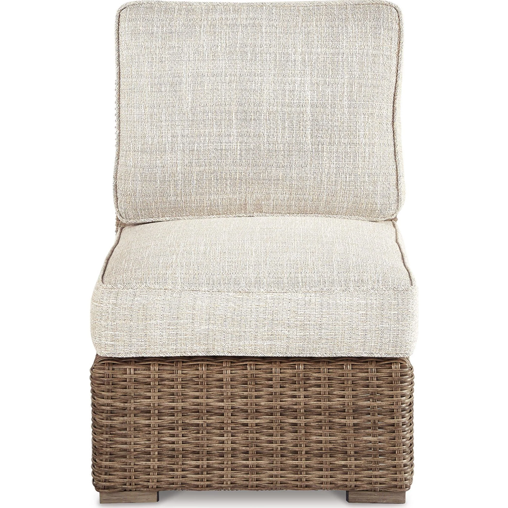 Beachcroft Outdoor Modular Armless Chair with Cushion - Image 15