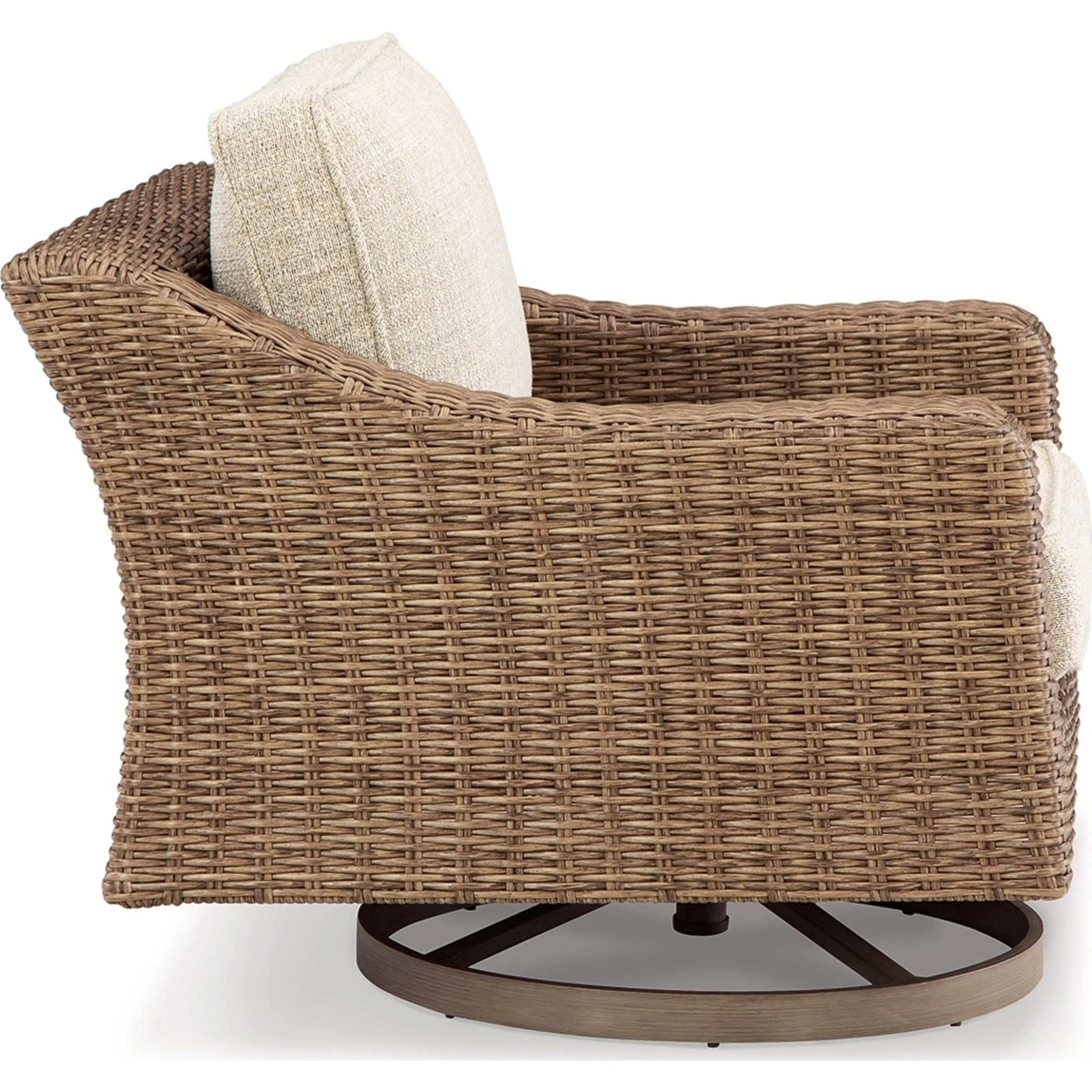 Beachcroft Outdoor Swivel Lounge Chair with Cushion - Image 6