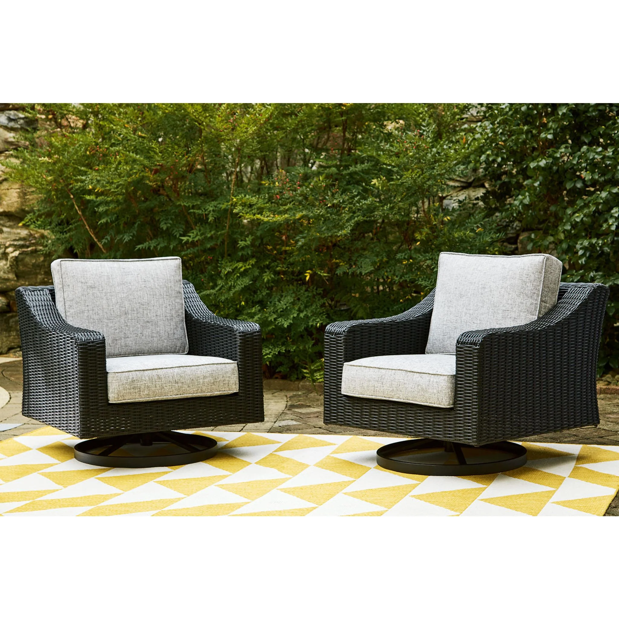 Beachcroft Outdoor Swivel Lounge Chair with Cushion - Image 52