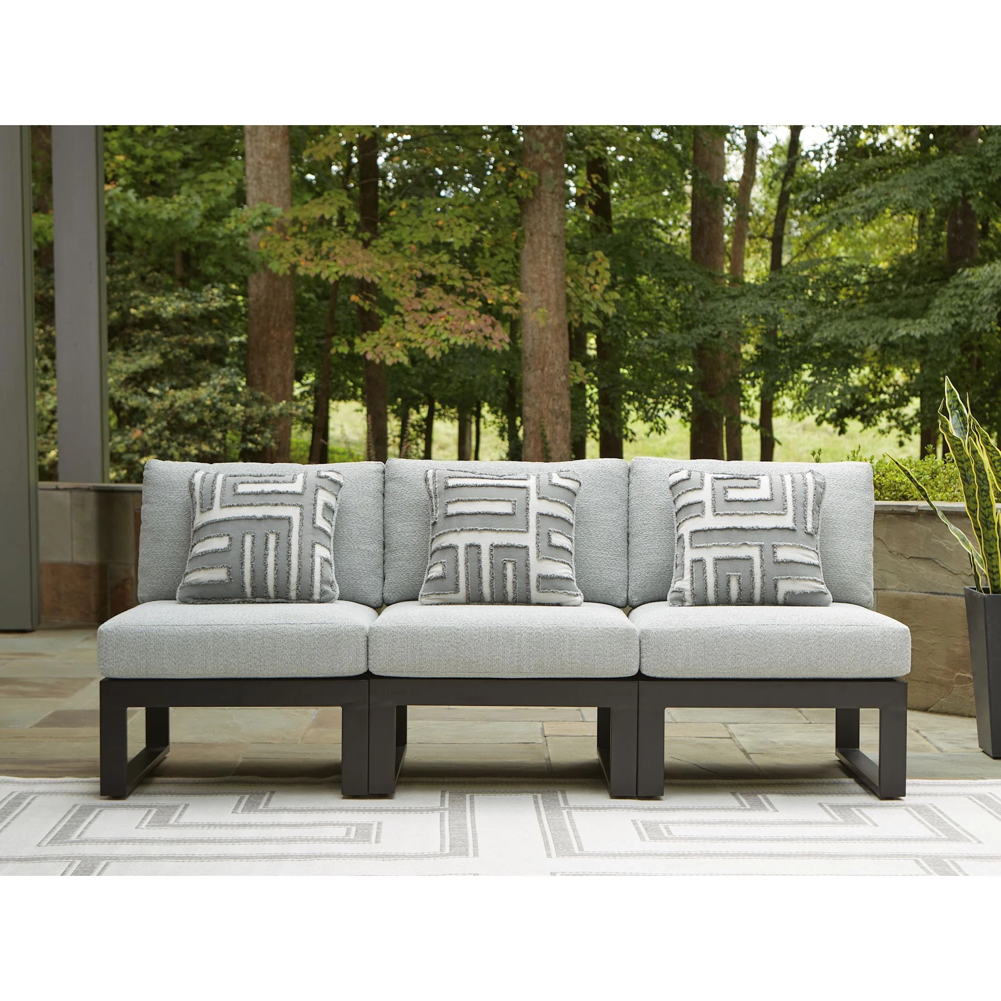 Beachloft 3 Piece Outdoor Modular Sectional - Image 11