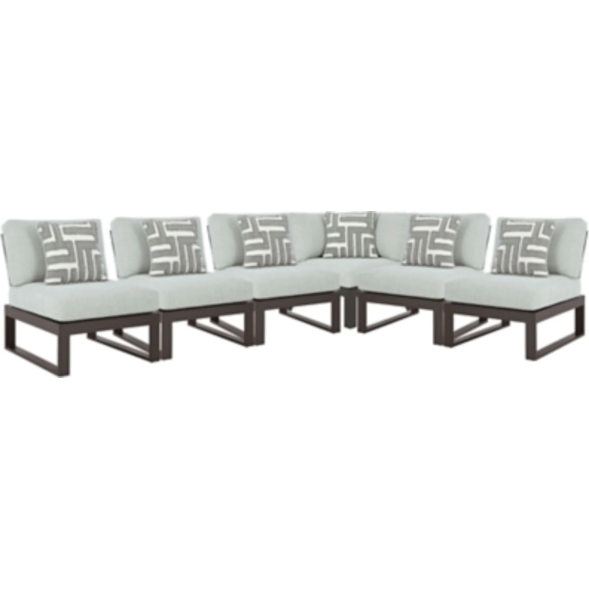 Beachloft 6 Piece Outdoor Modular Sectional - Image 13