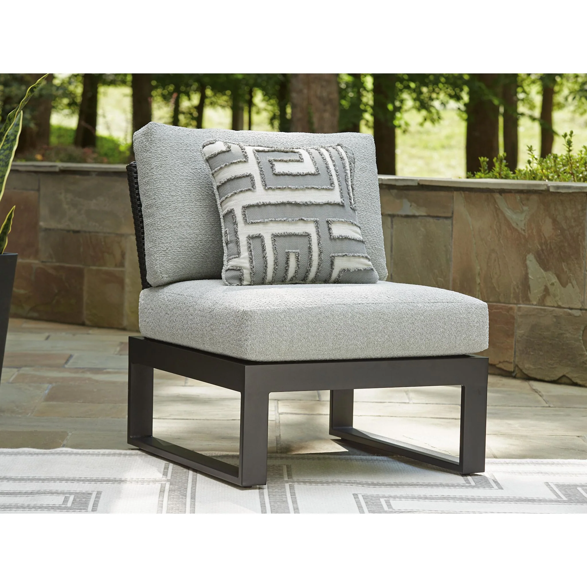 Beachloft Outdoor Modular Armless Chair with Cushion - Image 9