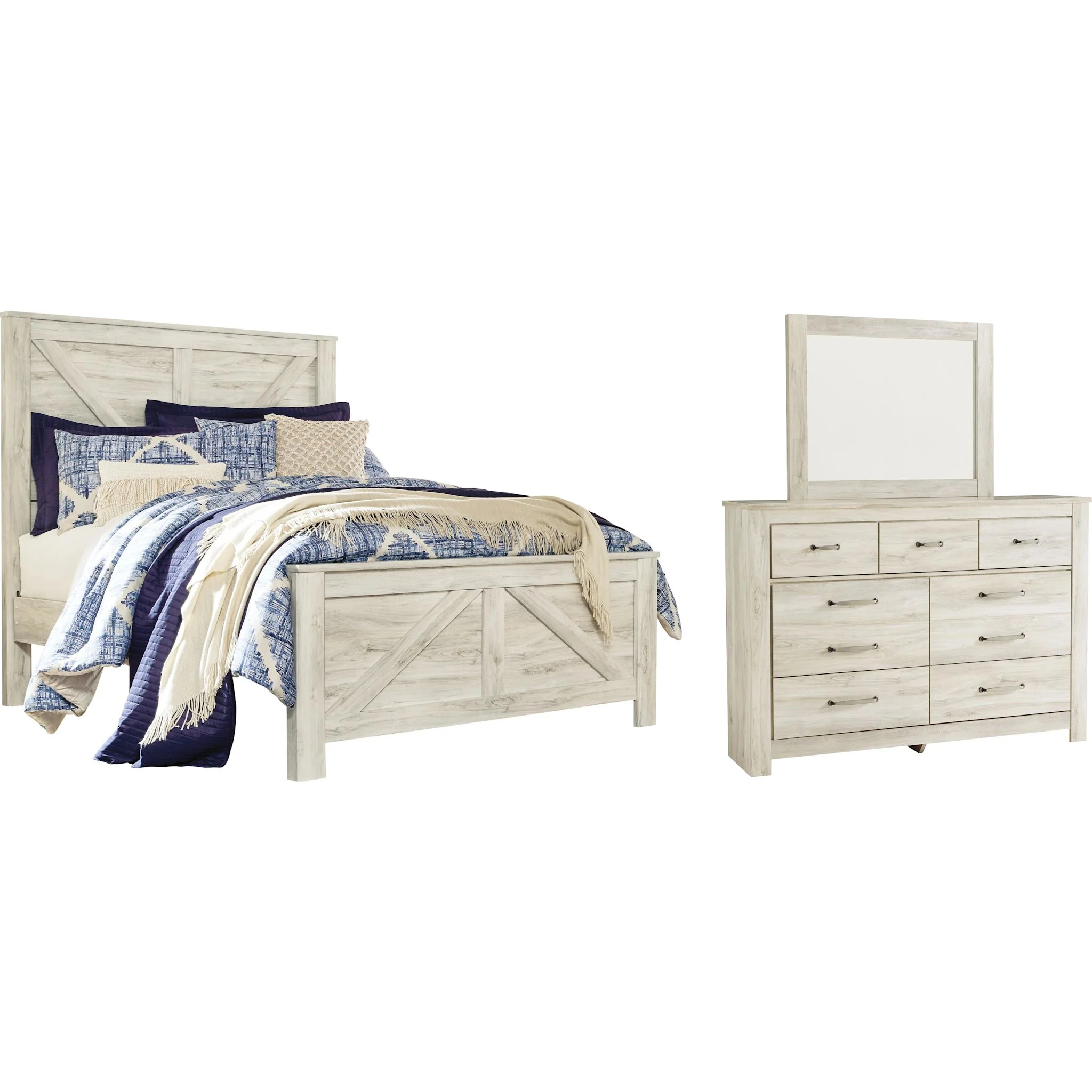Bellaby 5 Piece Crossbuck Panel Bedroom - Image 19