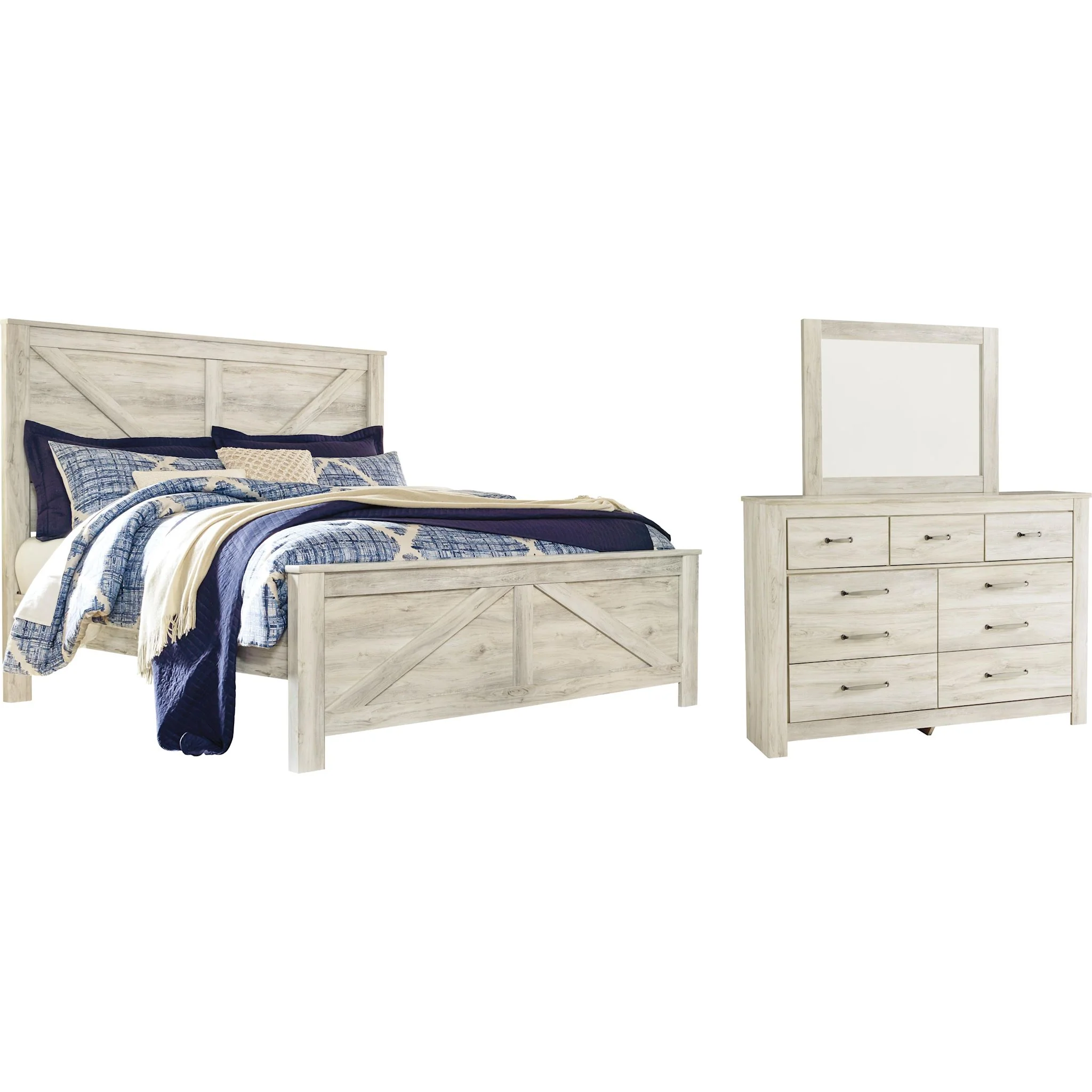 Bellaby 5 Piece Crossbuck Panel Bedroom - Image 40