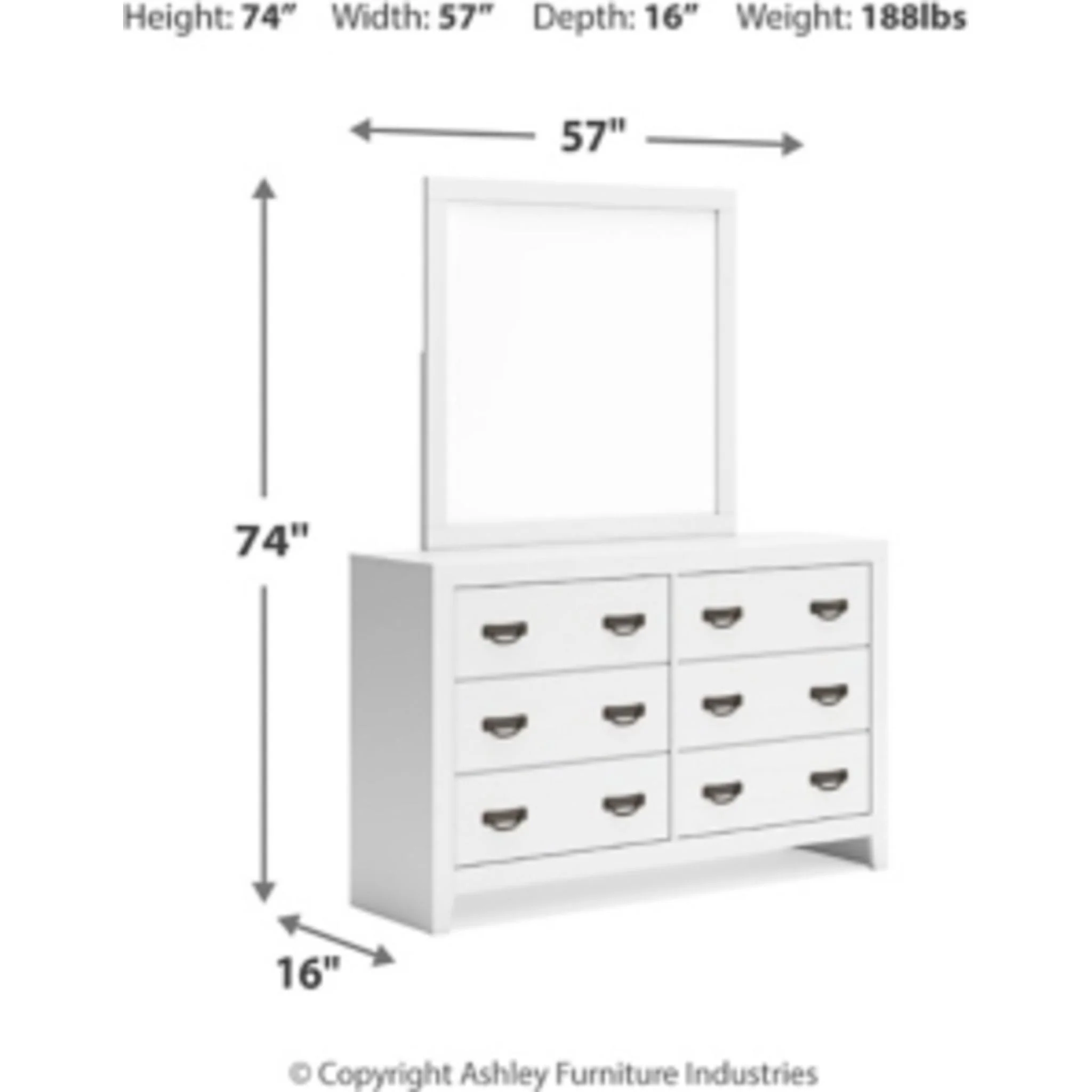 Binterglen 5 Piece Twin Panel Bedroom - Image 39