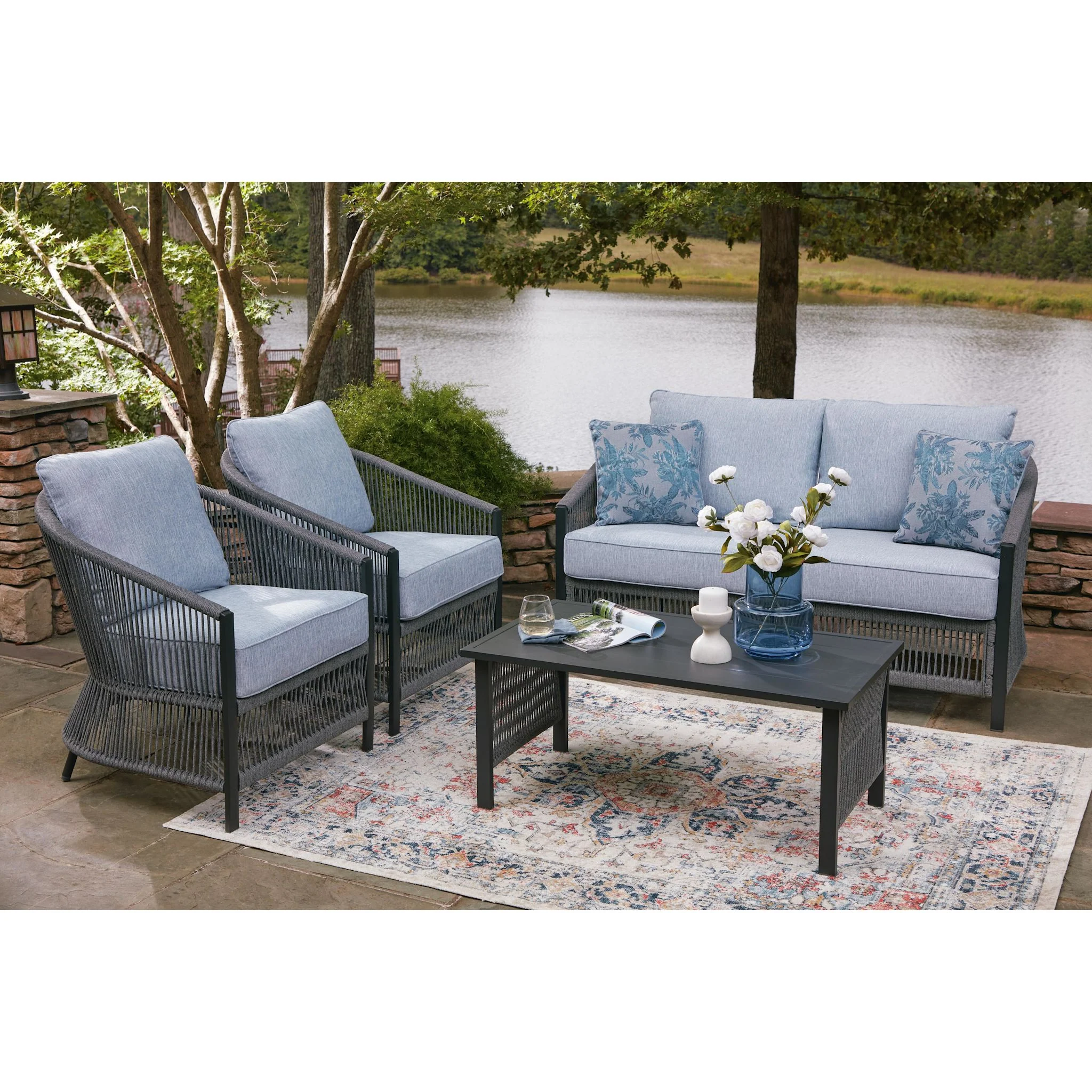 Bodega Island 4 Piece Outdoor Seating - Image 13