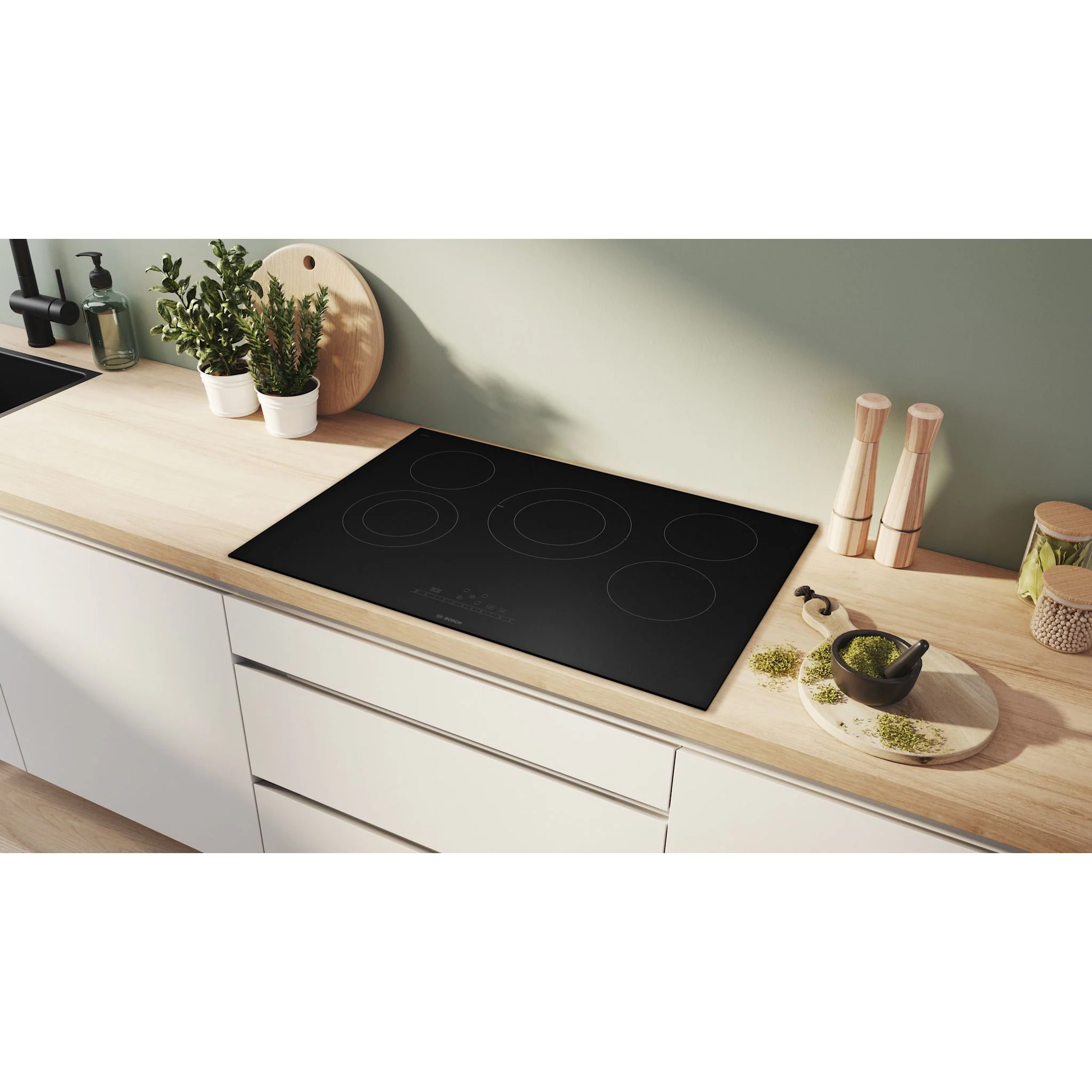 Bosch Cooktop, 800 Series Cooktop, Electric Cooktop, Radiant Cooktop, Frameless Cooktop - Black (NET8062UC) - Image 7