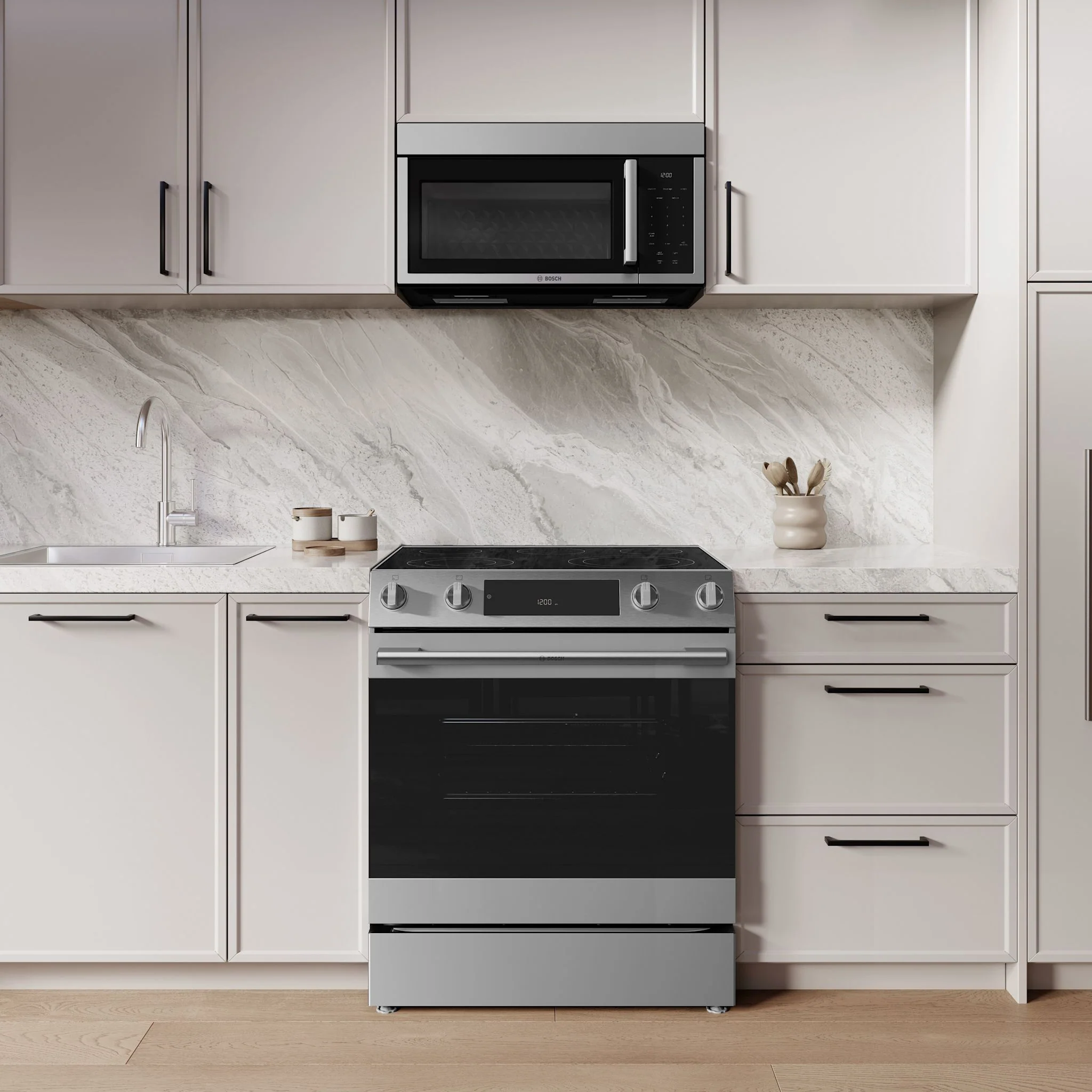 Bosch 300 Series Electric Slide-In Range - Stainless Steel (HEF3050MC) - Image 11