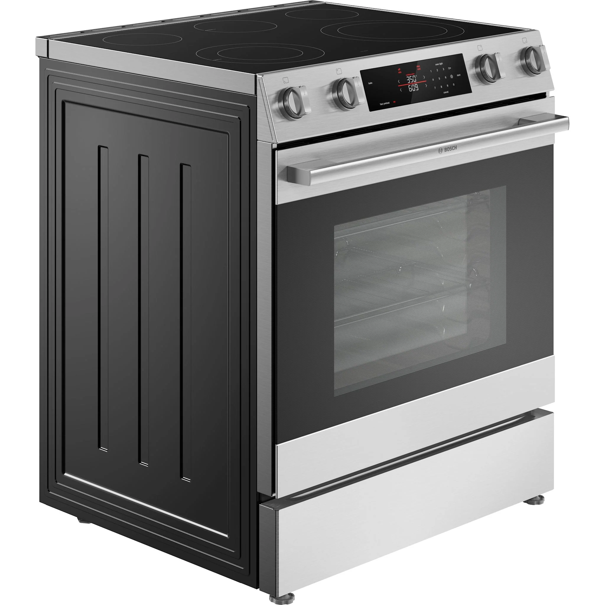 Bosch 300 Series Electric Slide-In Range - Stainless Steel (HEF3050MC) - Image 3