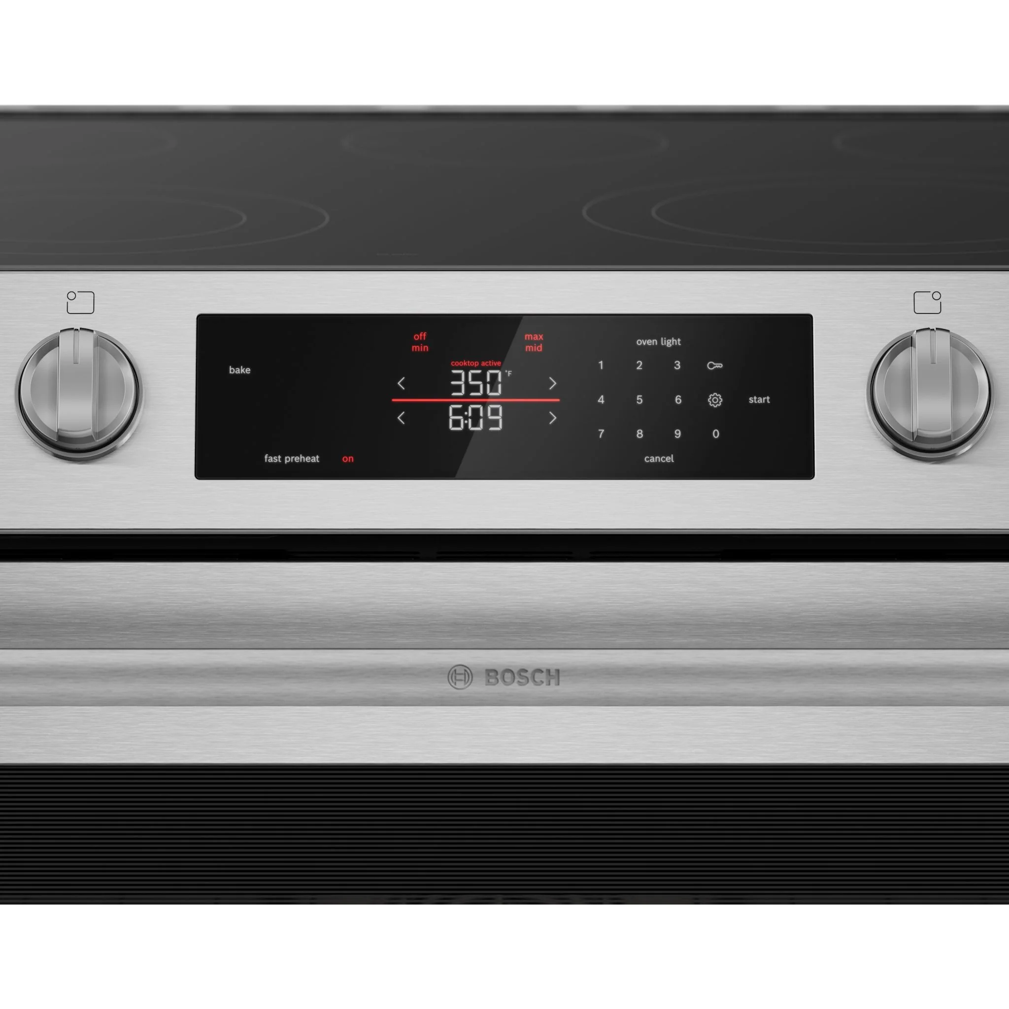 Bosch 300 Series Electric Slide-In Range - Stainless Steel (HEF3050MC) - Image 6