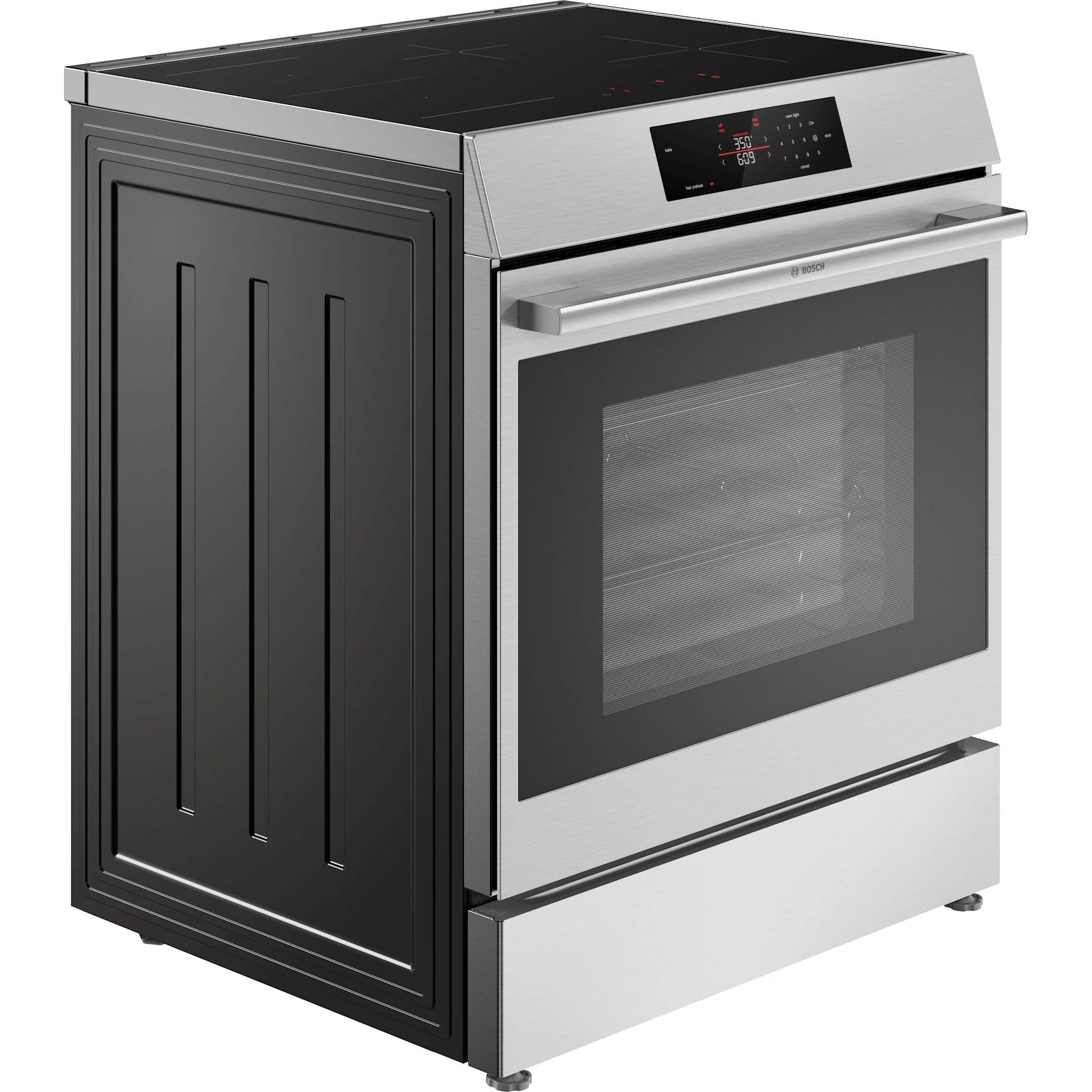 Bosch Induction, 500 Series Range, Slide In Range, Convection Range, Air Fry Induction - Stainless steel (HIF5050MC) - Image 2