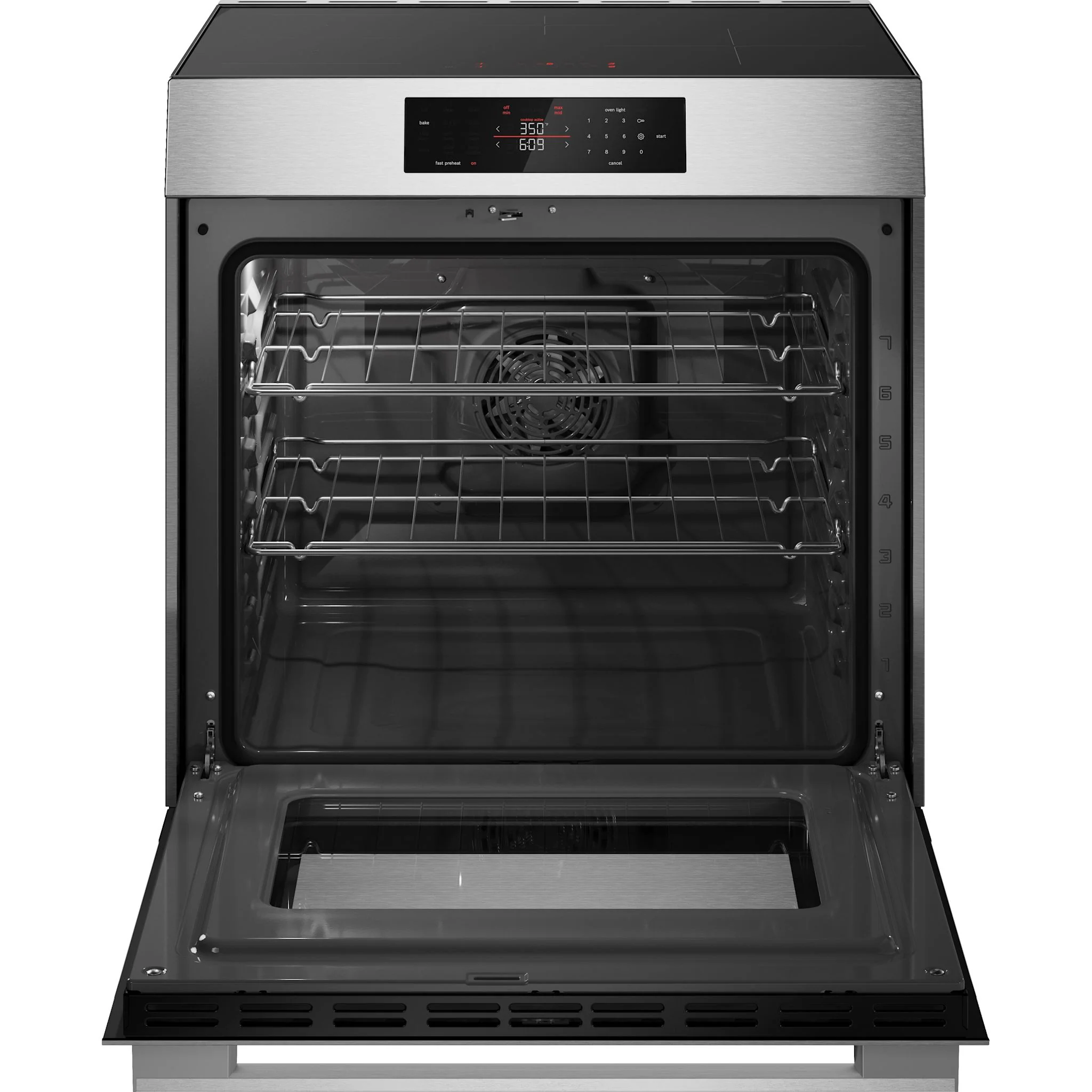 Bosch Induction, 500 Series Range, Slide In Range, Convection Range, Air Fry Induction - Stainless steel (HIF5050MC) - Image 7