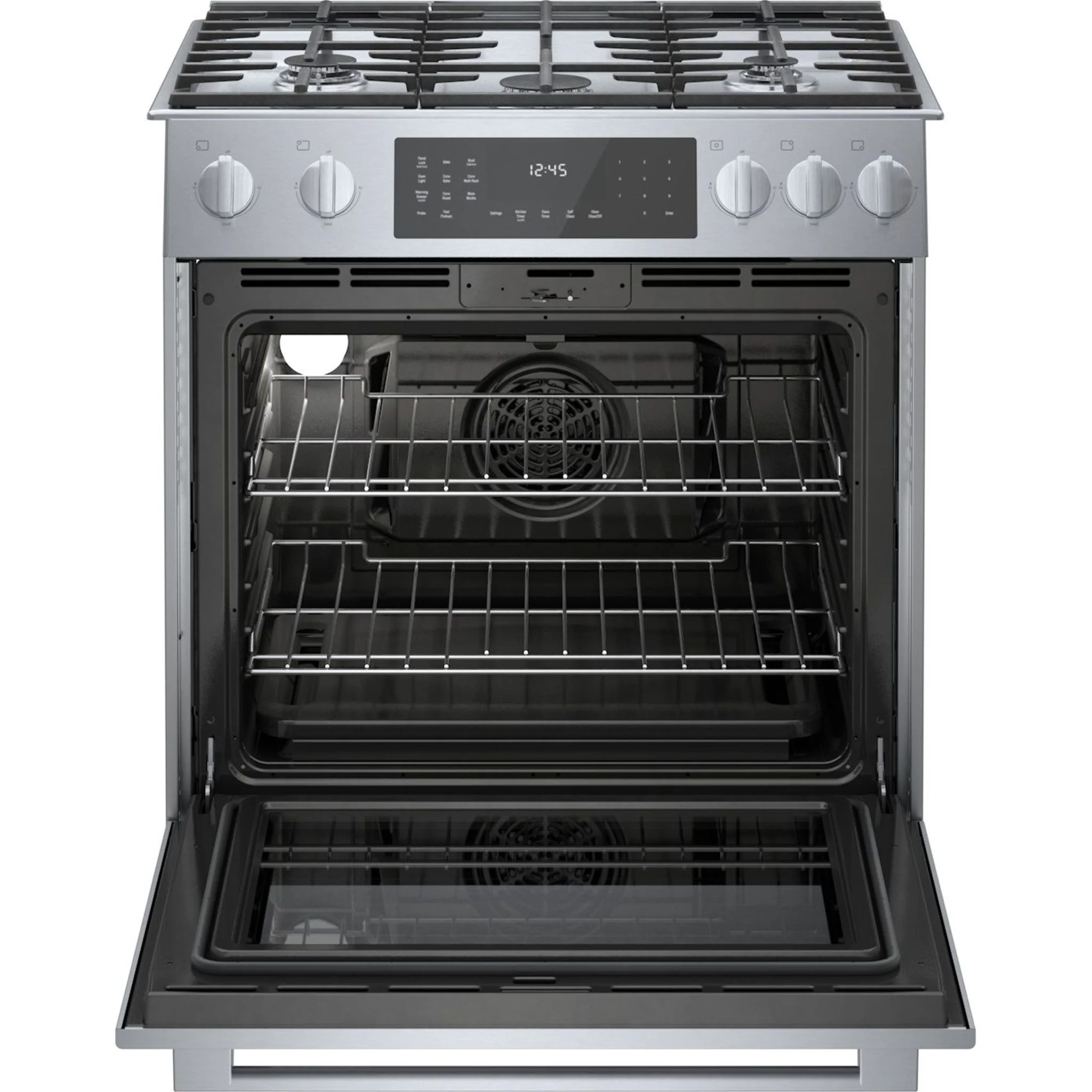 Bosch 800 Series, Dual Fuel Slide-in Range - Stainless Steel (HDI8056C) - Image 3