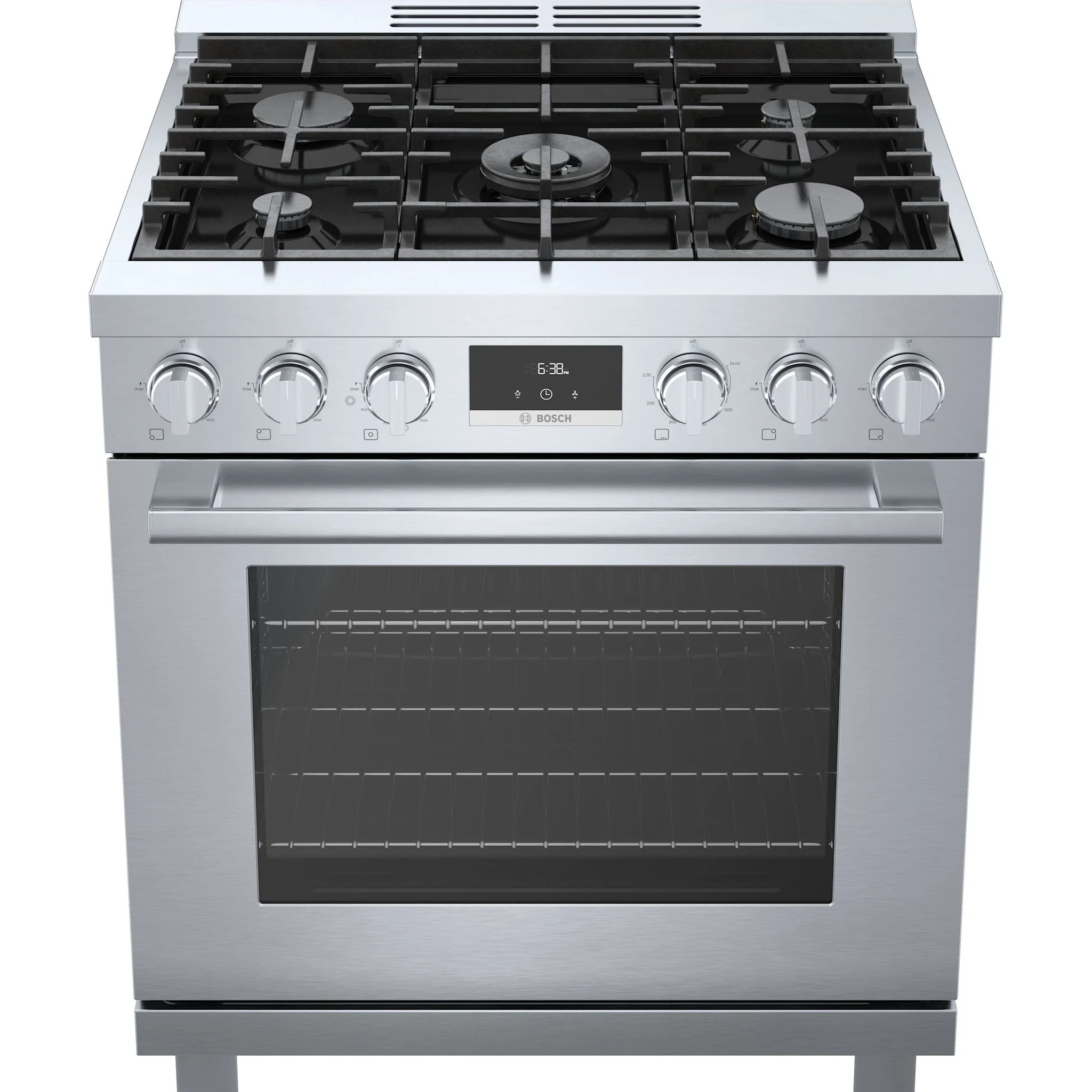 Bosch 800 Series, Gas Freestanding Range, 30'' - Stainless Steel (HGS8055UC) - Image 3