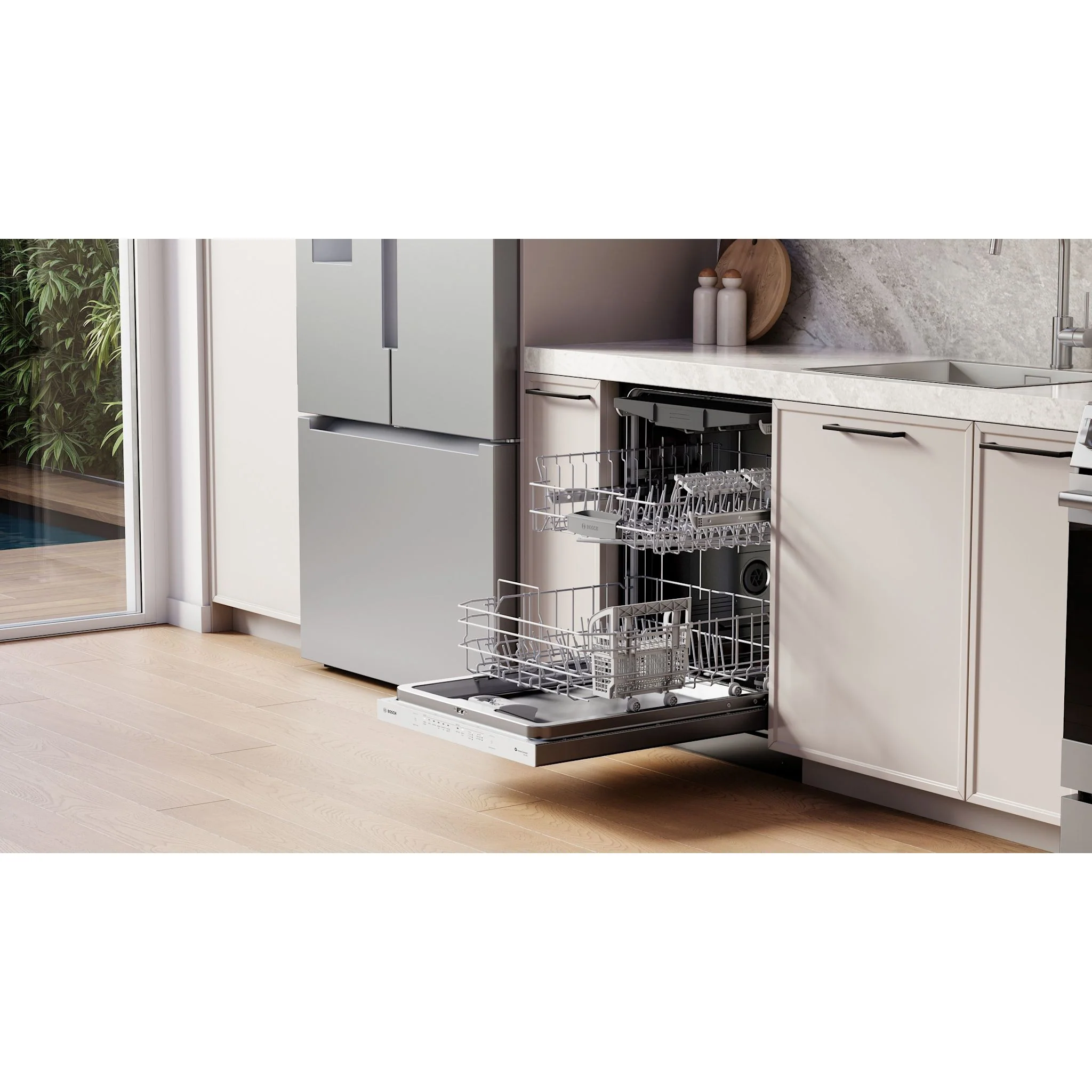Bosch Dishwasher, 300 Series, Stainless Dishwasher, 46 Dba Dishwasher, 3rd Rack Dishwasher - (SHP53EM5N) - Image 8